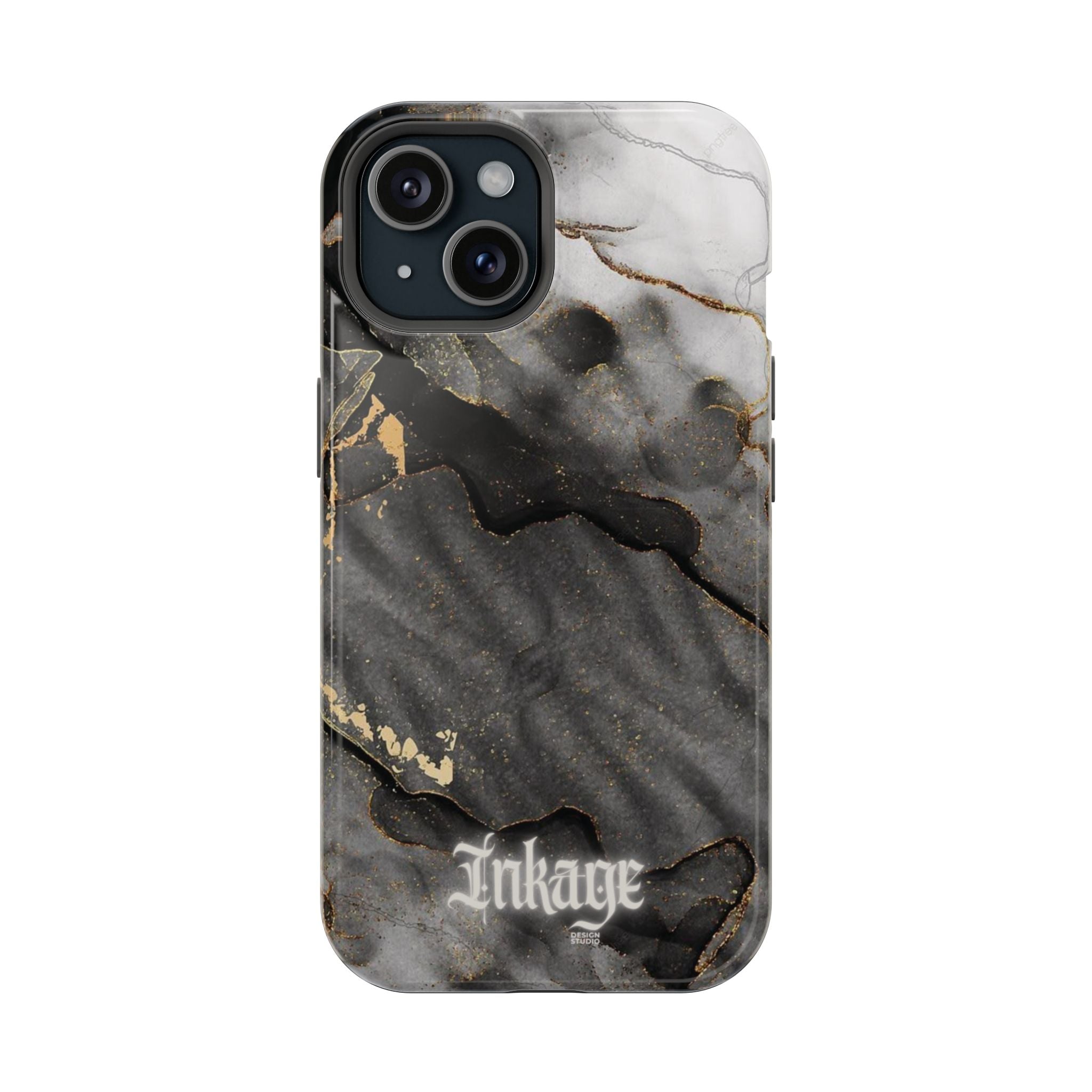 White Noir Marble Gold Foil Magnetic Phone Cases