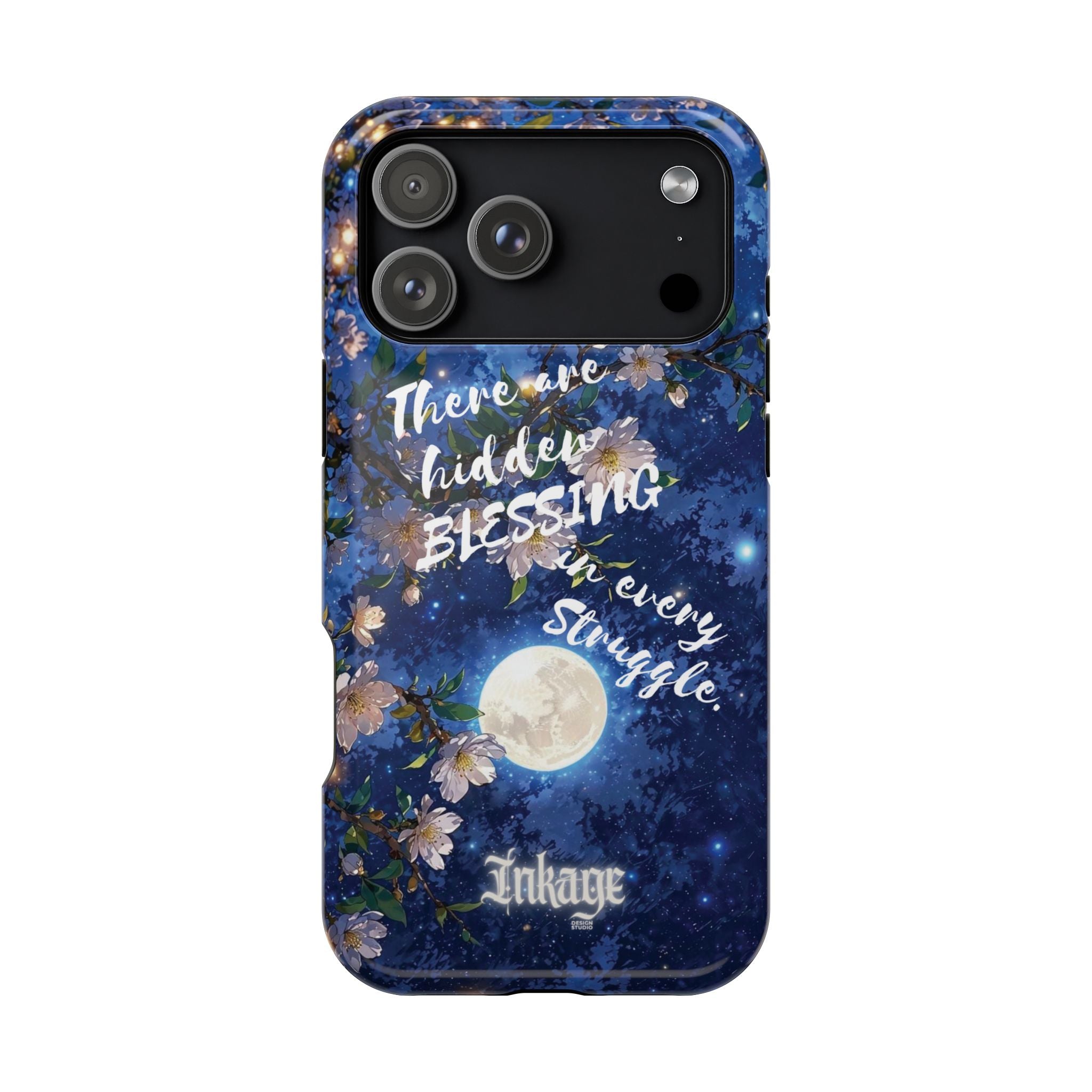 “Moonlit Blessing” Magnetic Phone Cases (Quote)