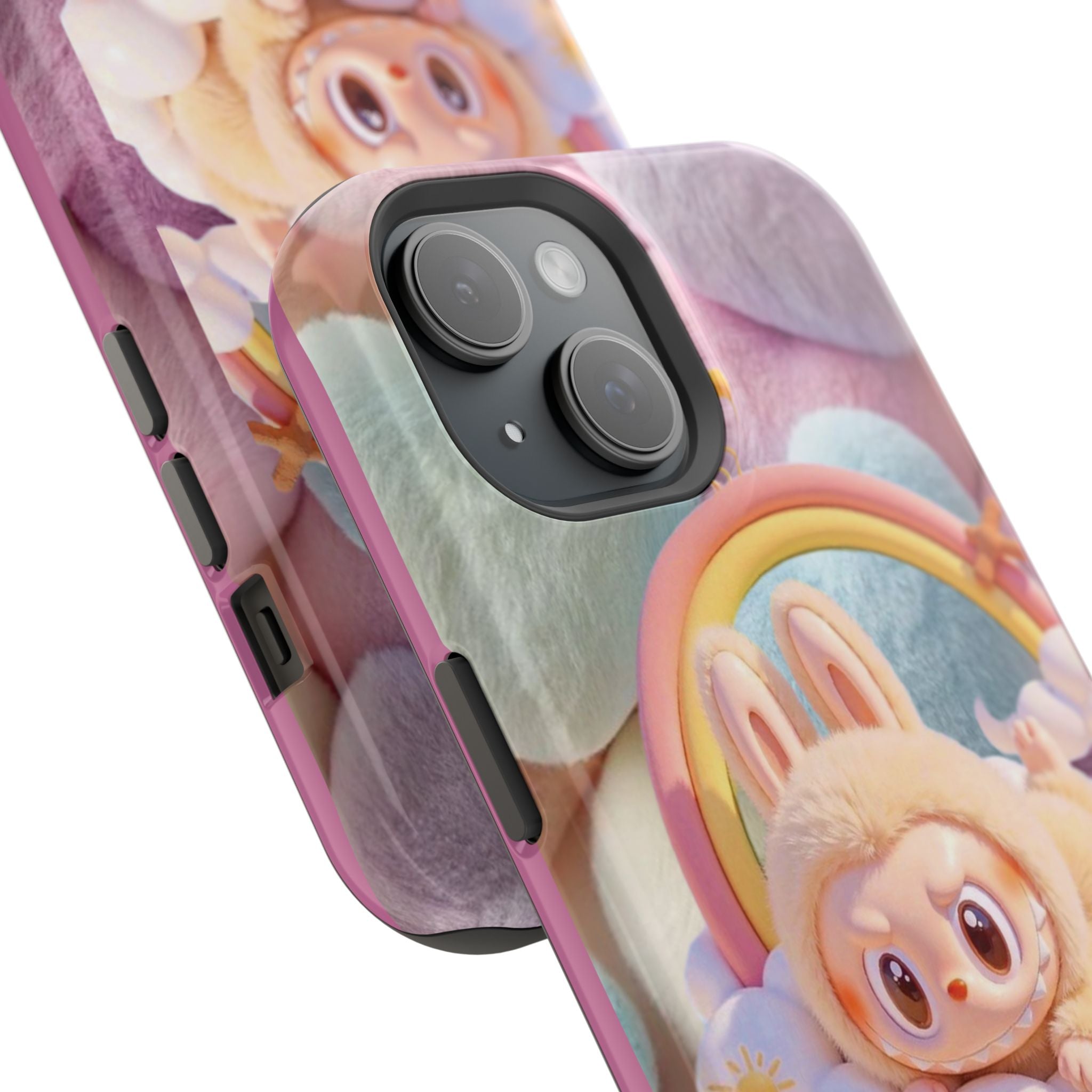 Pastel Rainbow Labubu Magnetic Phone Cases(Animation)