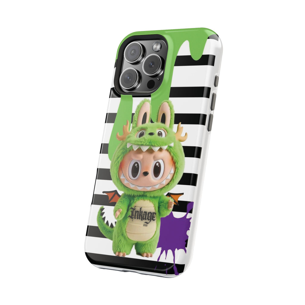 Greenie Labubu Spooky Magnetic Phone Case (Animation)