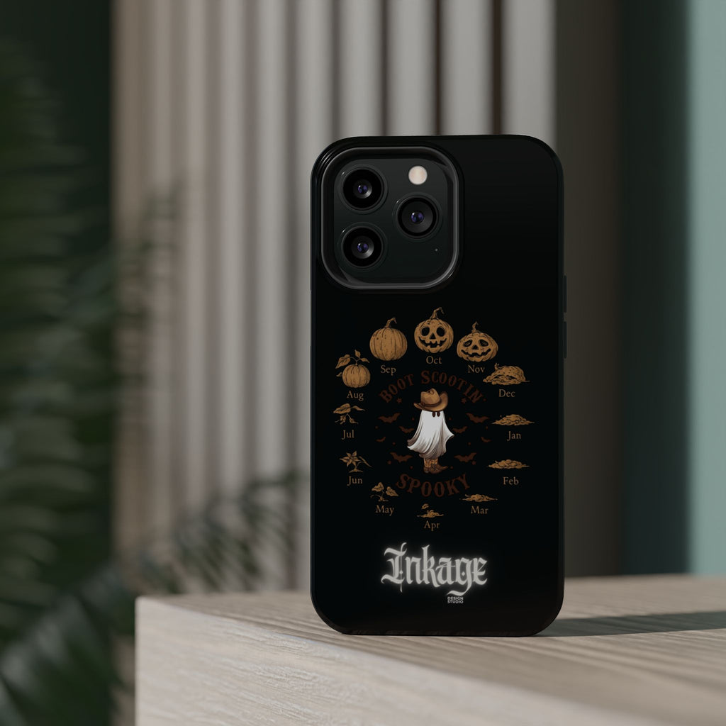 Spooky Boot Halloween Pumpkin Magnetic Phone Case (Season)