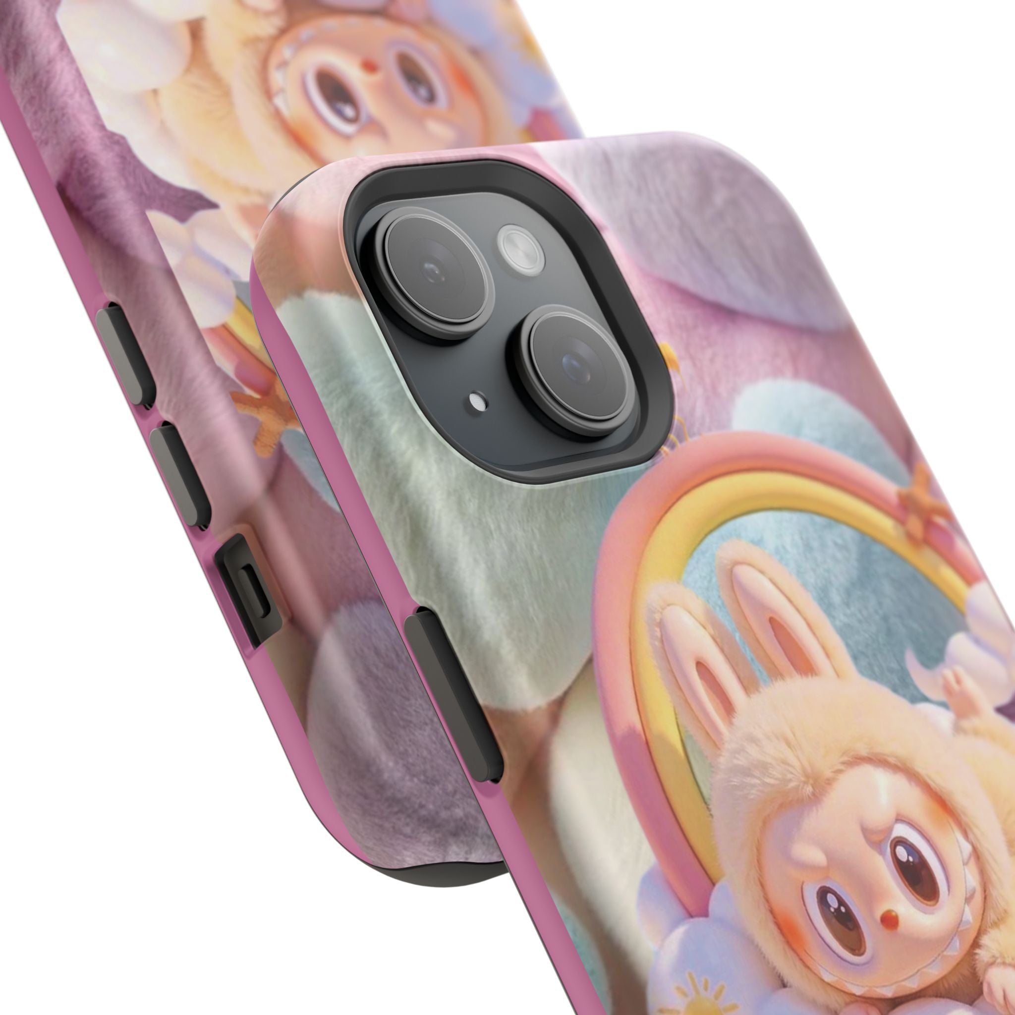 Pastel Rainbow Labubu Magnetic Phone Cases(Animation)