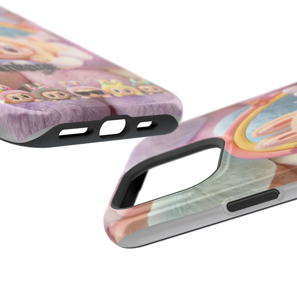 Pastel Rainbow Labubu Magnetic Phone Cases (Animation)
