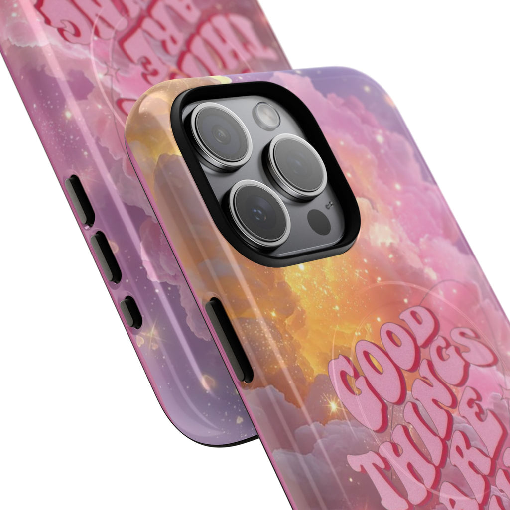 "Good Things Are Coming" with Tough Magnetic Phone Cases (Quote)
