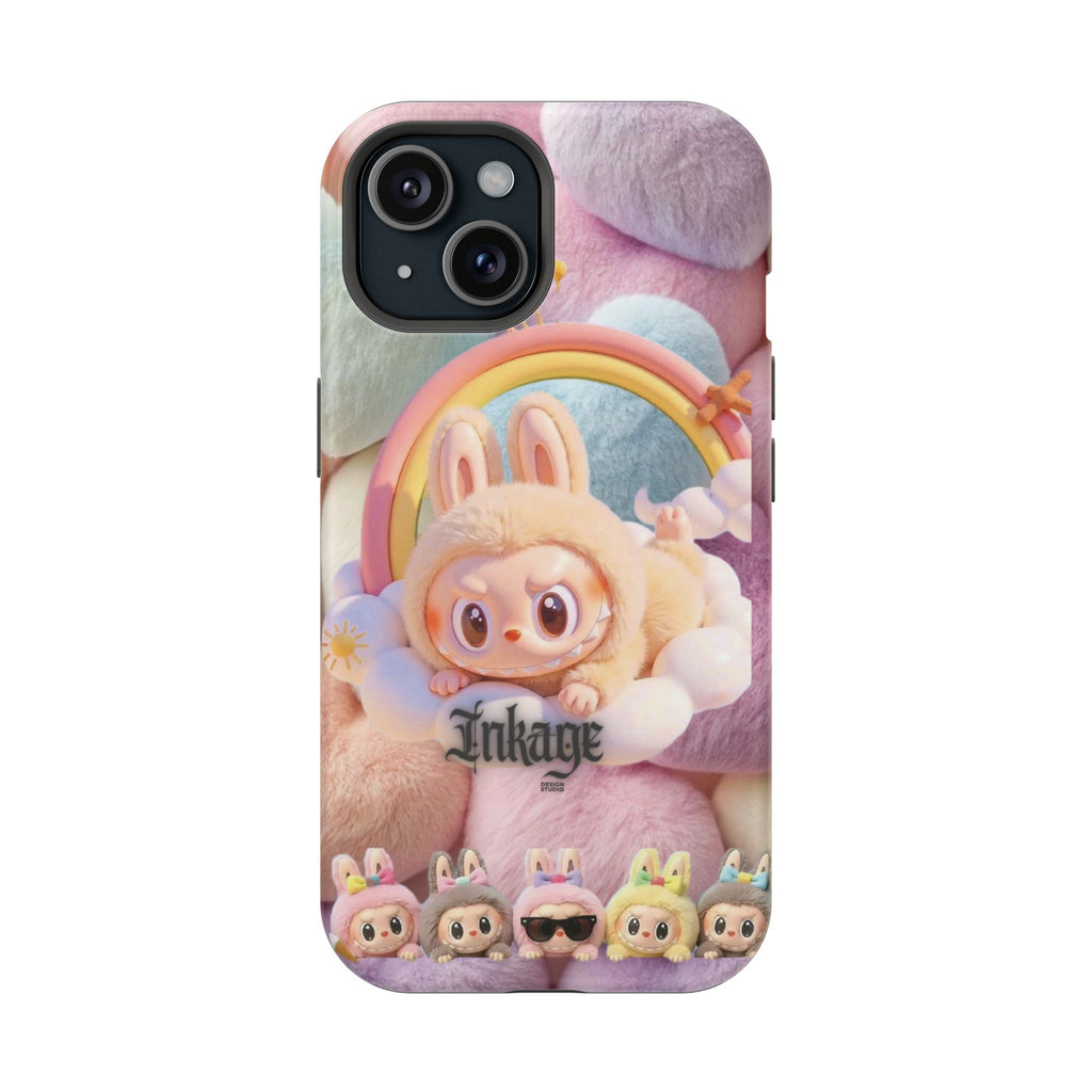 Pastel Rainbow Labubu Magnetic Phone Cases(Animation)