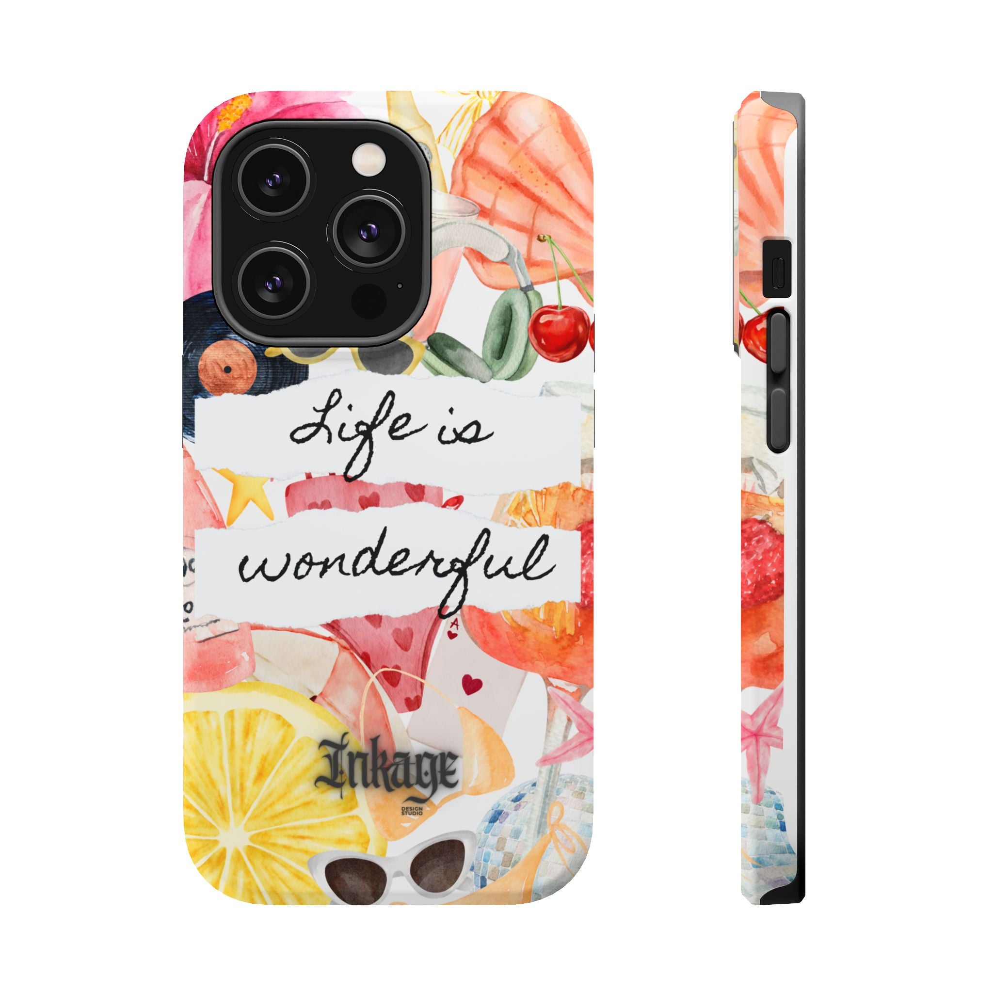 "Life is Wonderful" Quote Magnetic Phone Cases