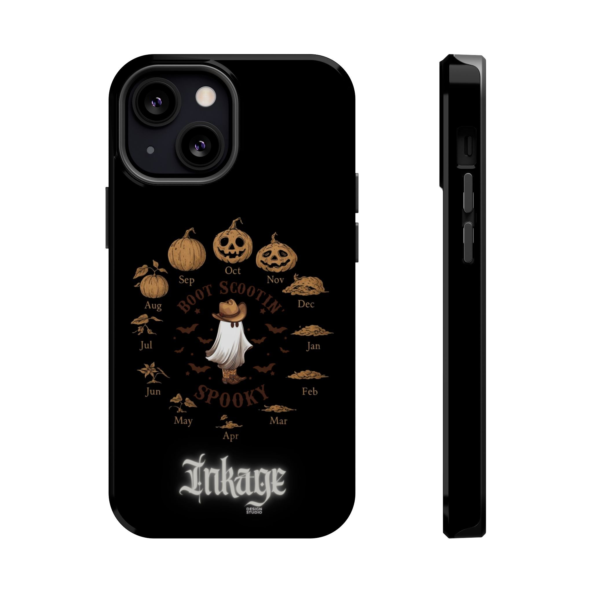 Spooky Boot Halloween Pumpkin Magnetic Phone Case (Season)