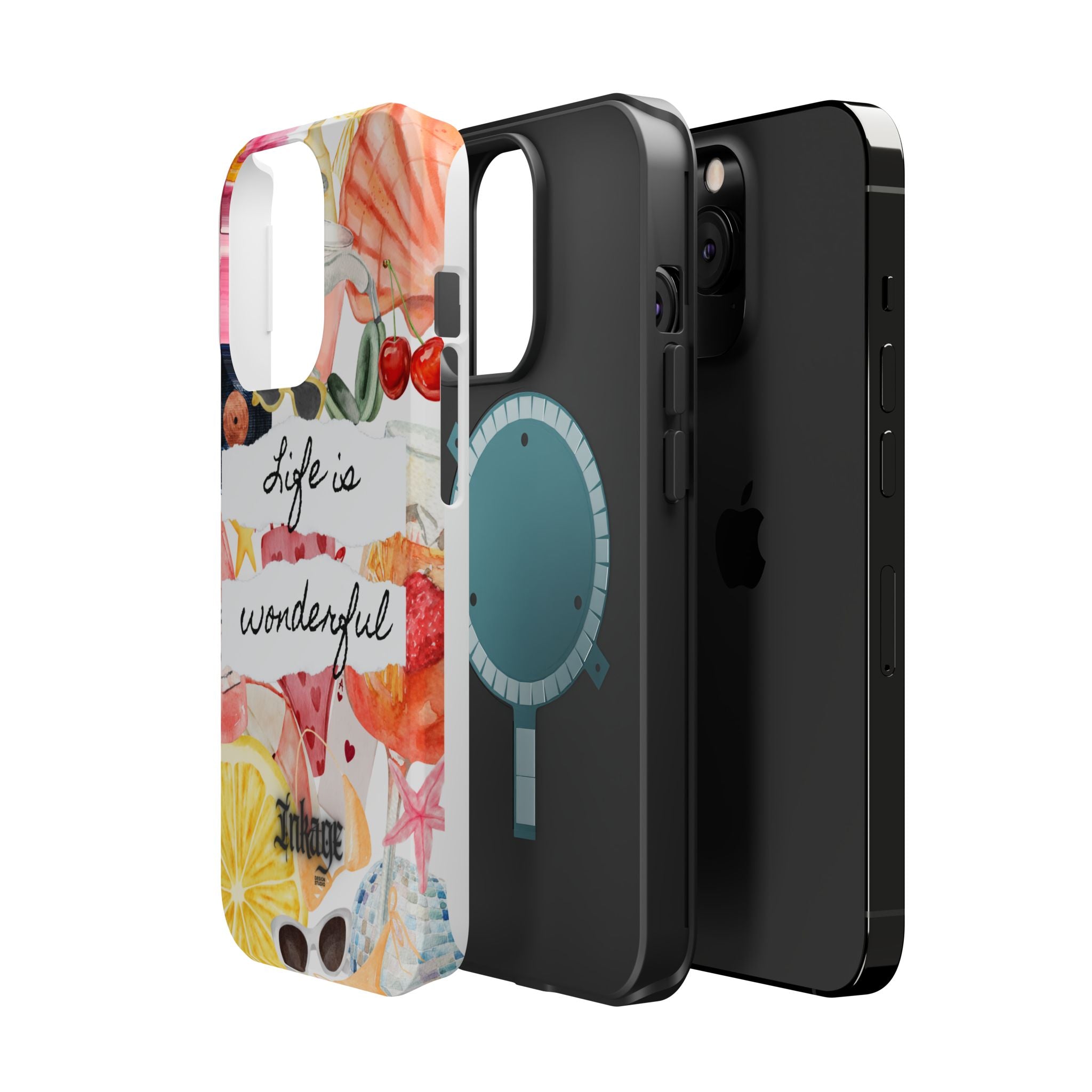 "Life is Wonderful" Quote Magnetic Phone Cases