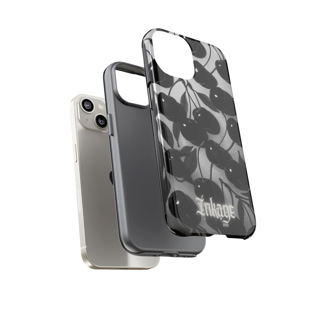 Black Cherry Print Tough Phone Cases (Minimal)