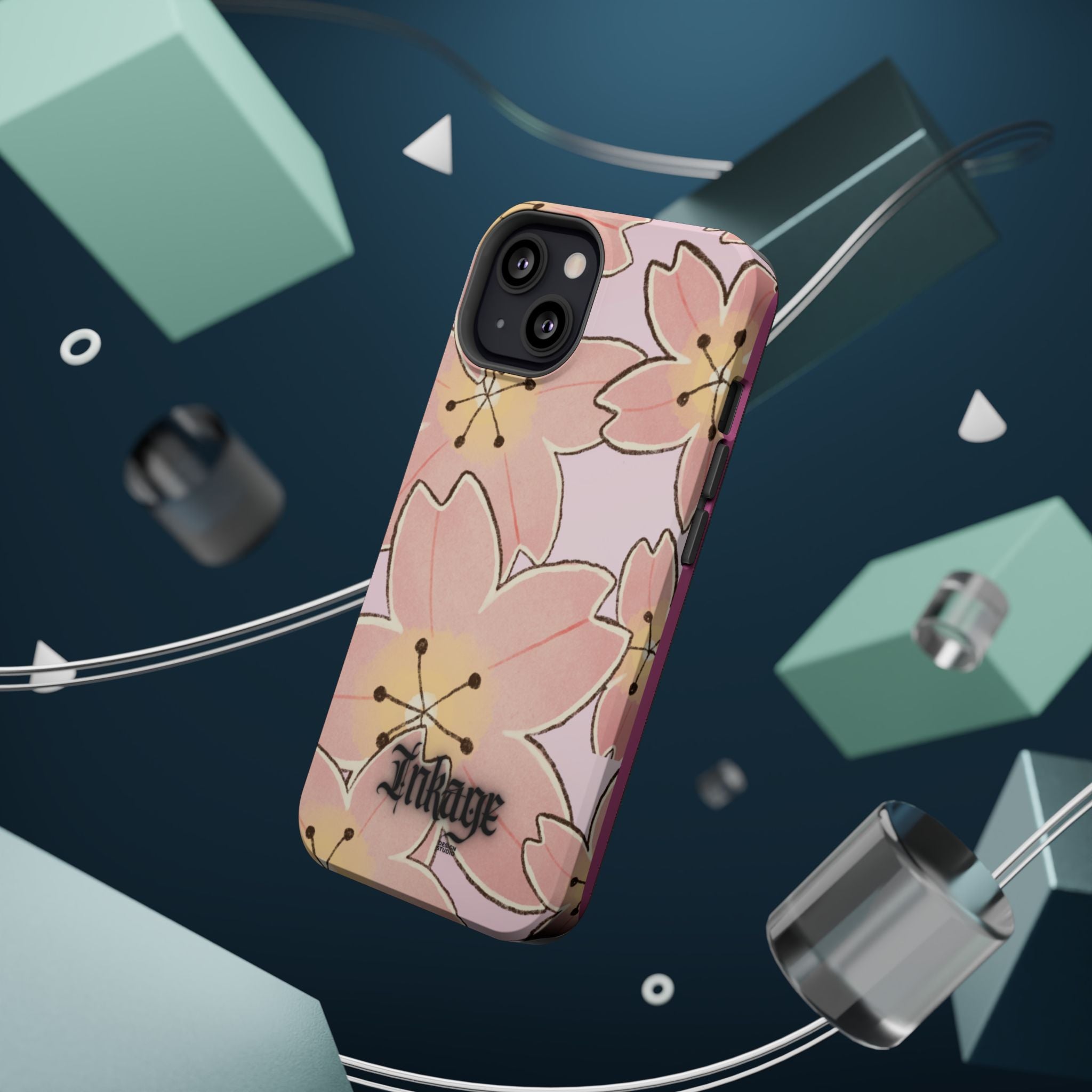 Charming Floral Magnetic Phone Case (Minimal)