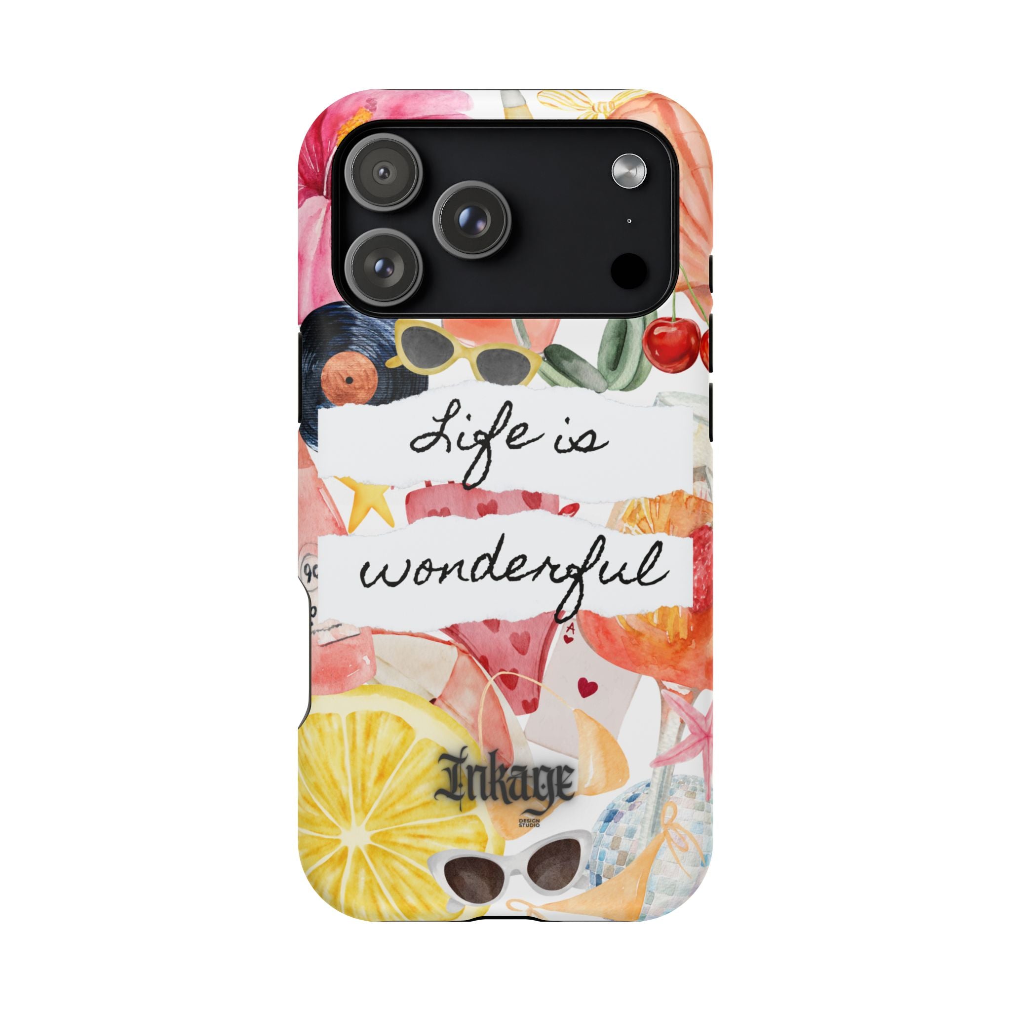 "Life is Wonderful" Quote Magnetic Phone Cases