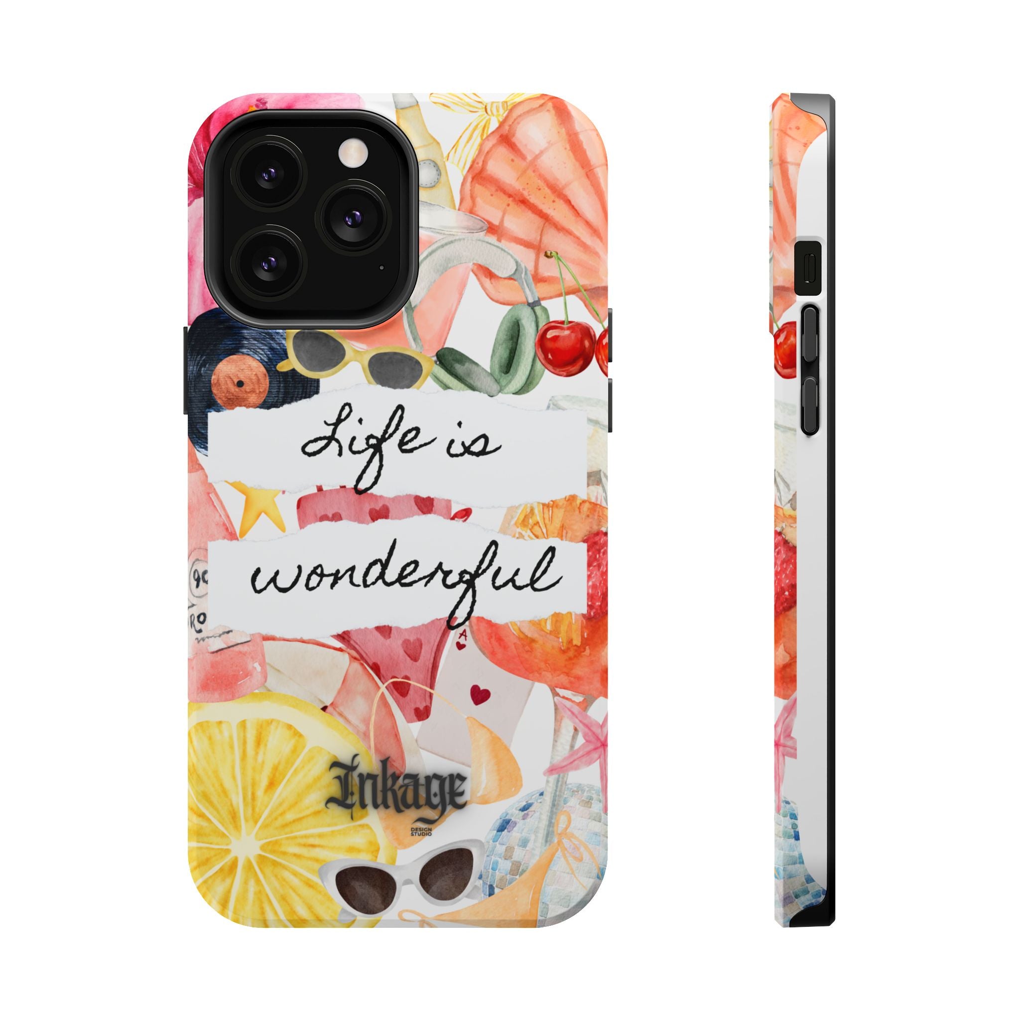 "Life is Wonderful" Quote Magnetic Phone Cases