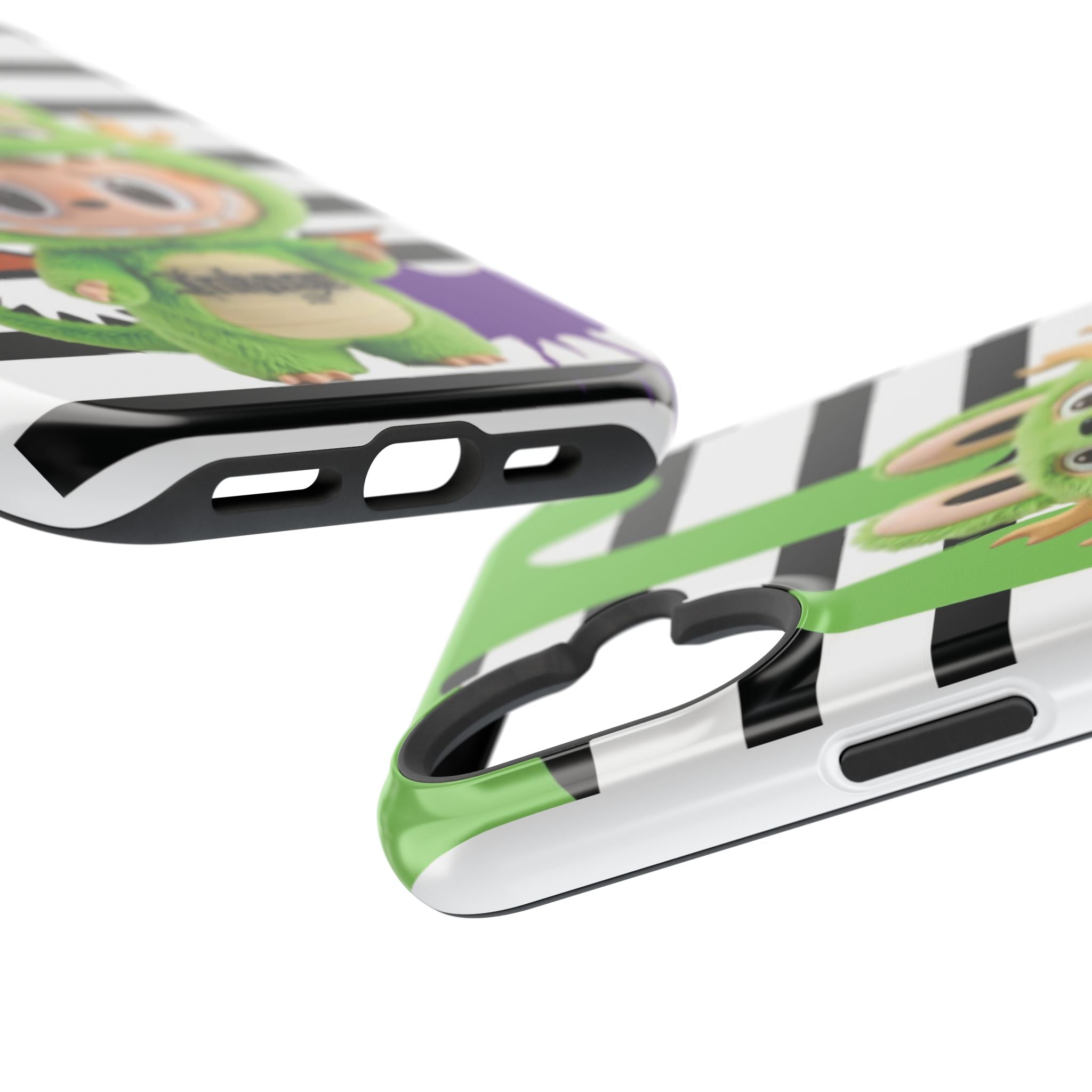 Greenie Labubu Spooky Magnetic Phone Case (Animation)