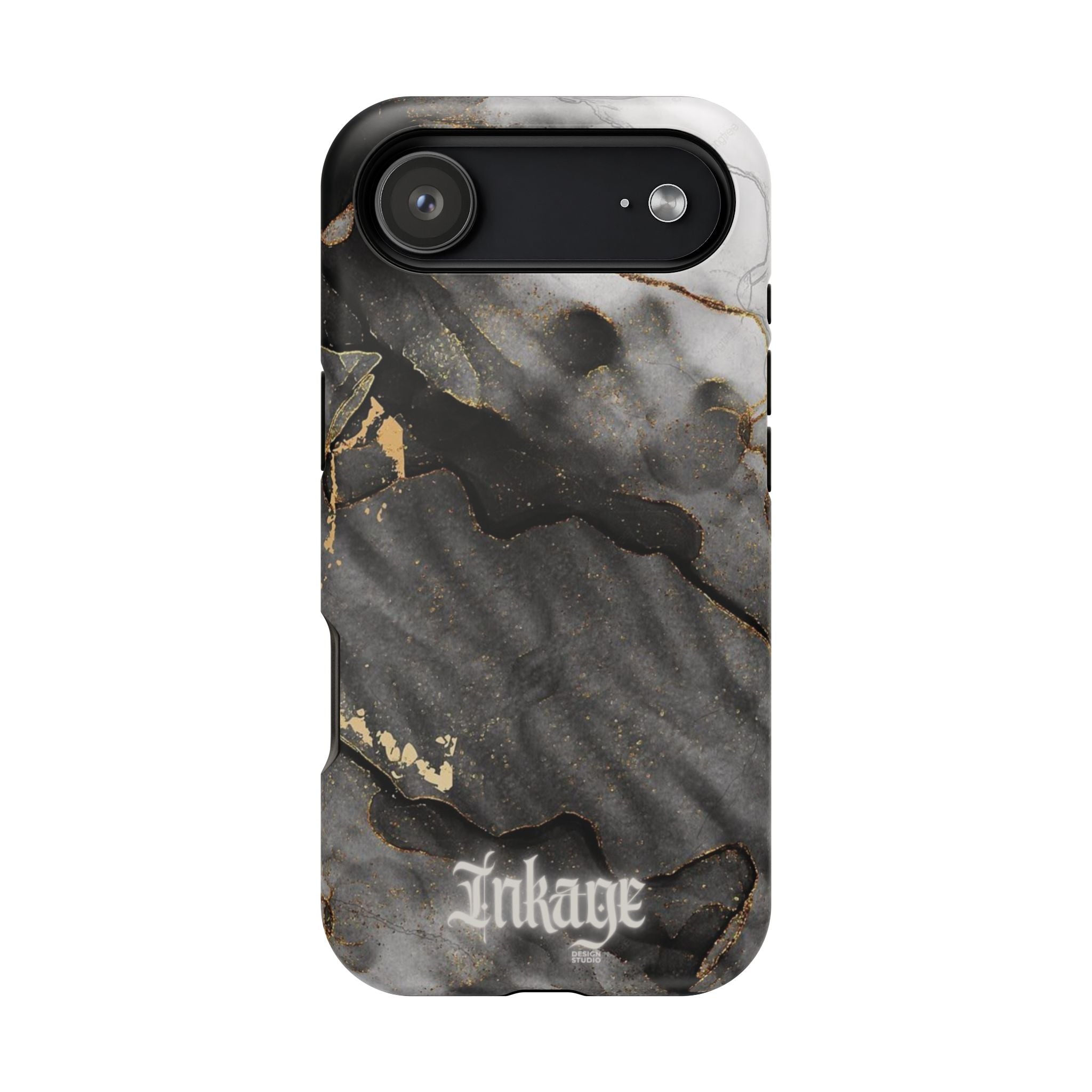 White Noir Marble Gold Foil Magnetic Phone Cases