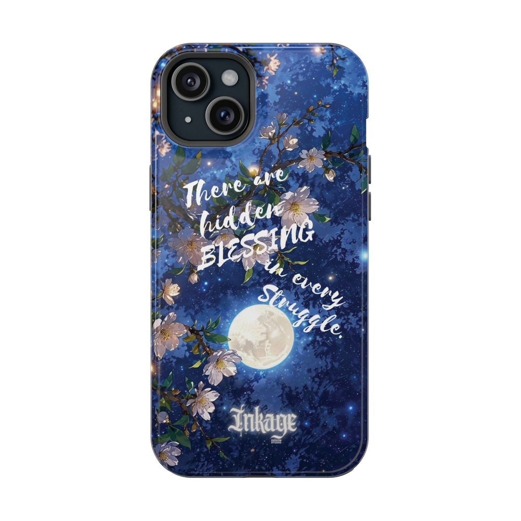 “Moonlit Blessing” Quote Magnetic Phone Cases
