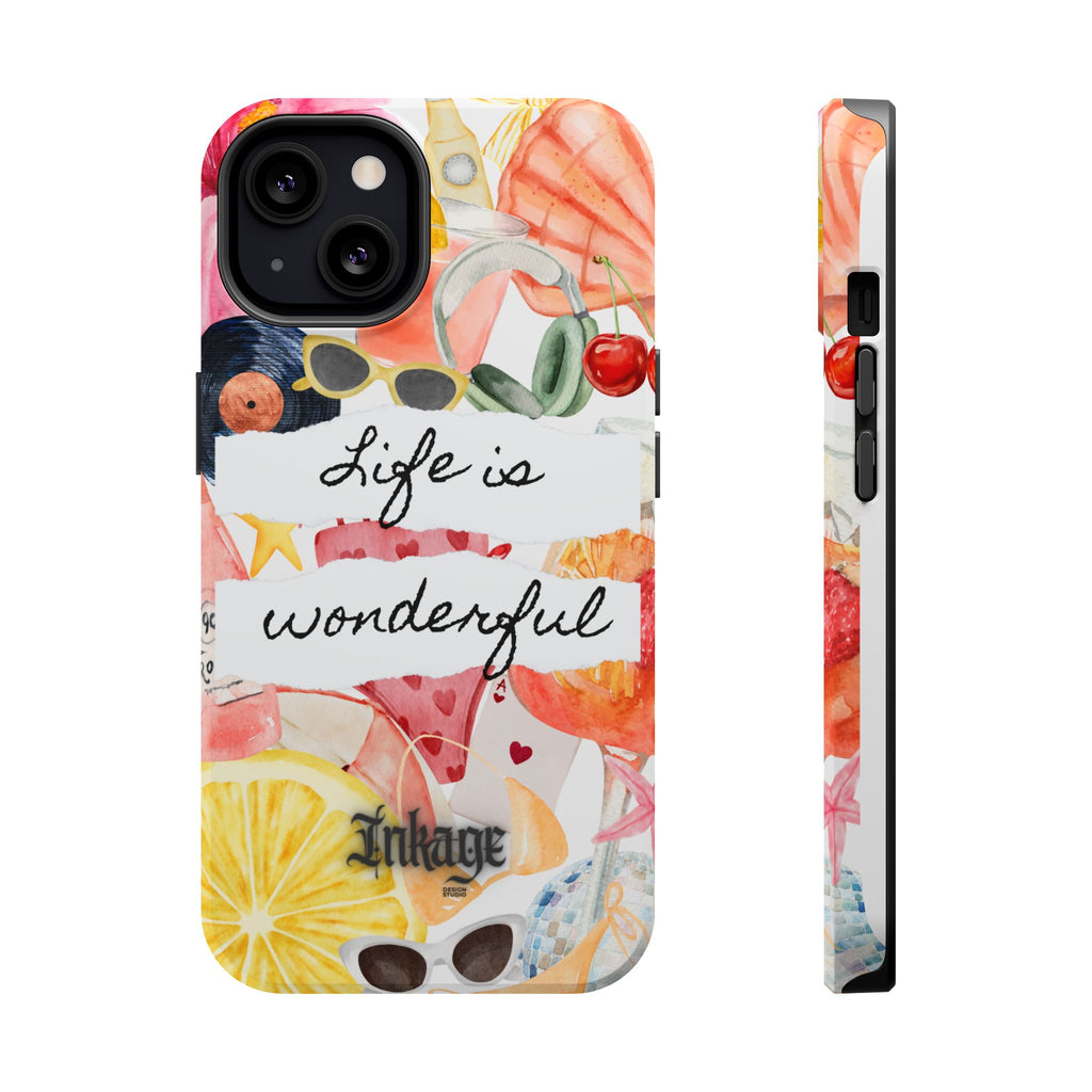 "Life is Wonderful" Quote Magnetic Phone Cases