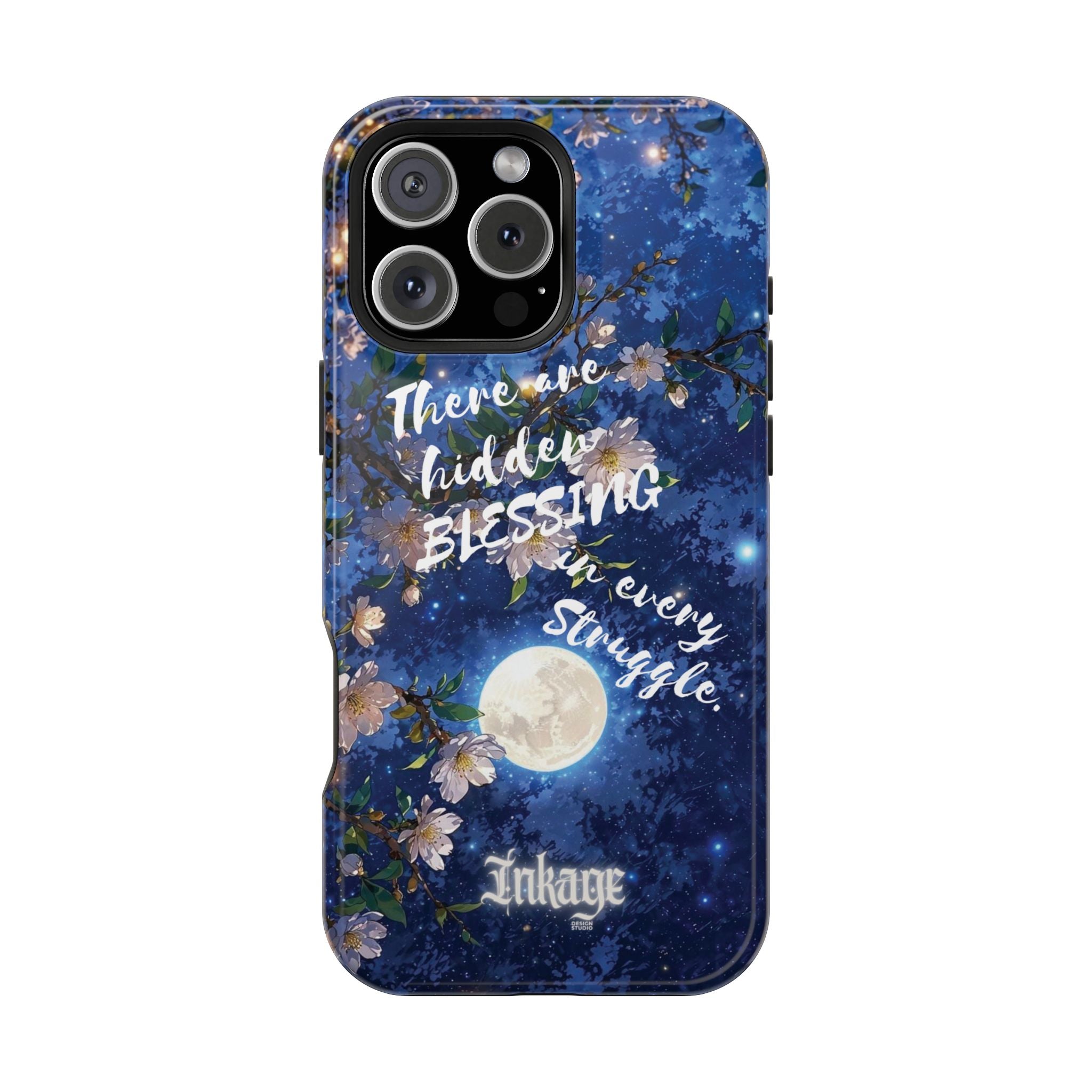 “Moonlit Blessing” Magnetic Phone Cases (Quote)