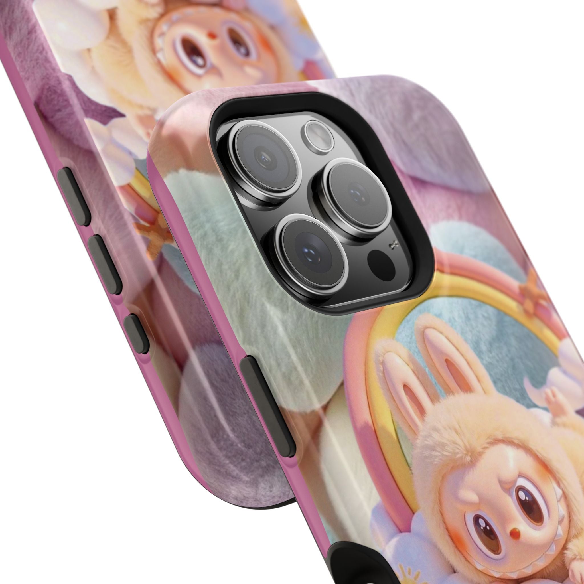 Pastel Rainbow Labubu Magnetic Phone Cases(Animation)