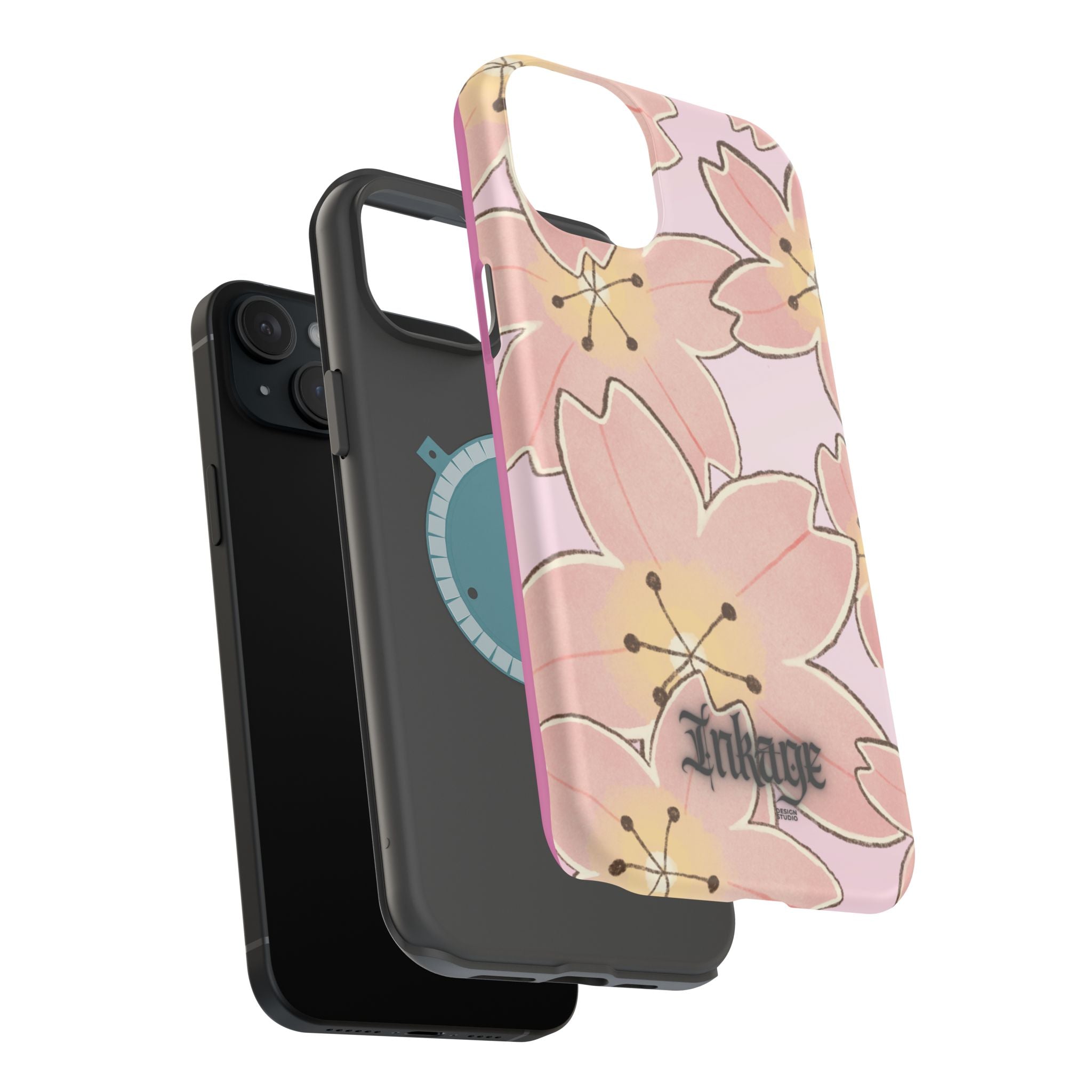 Charming Floral Magnetic Phone Case (Minimal)