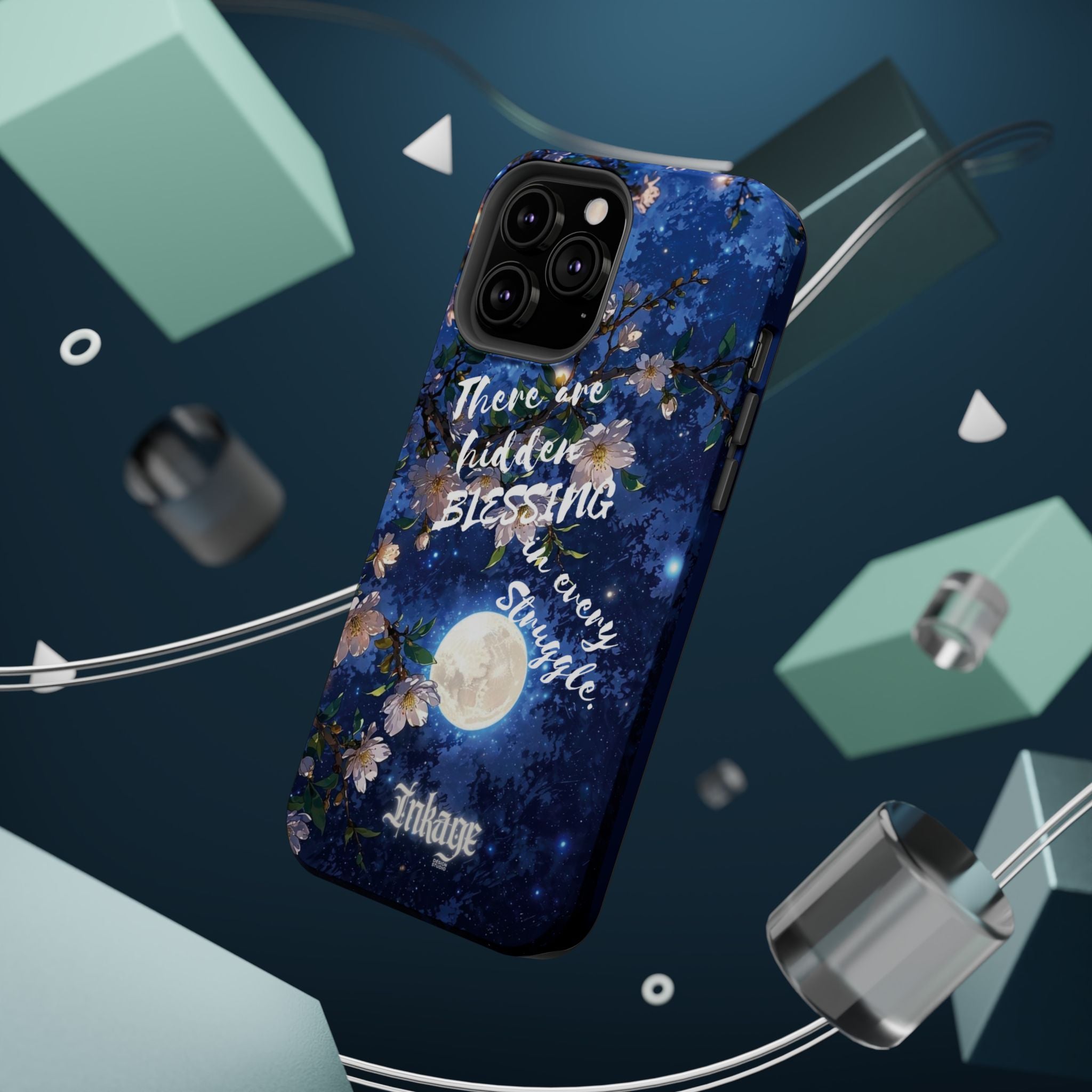 “Moonlit Blessing” Quote Magnetic Phone Cases