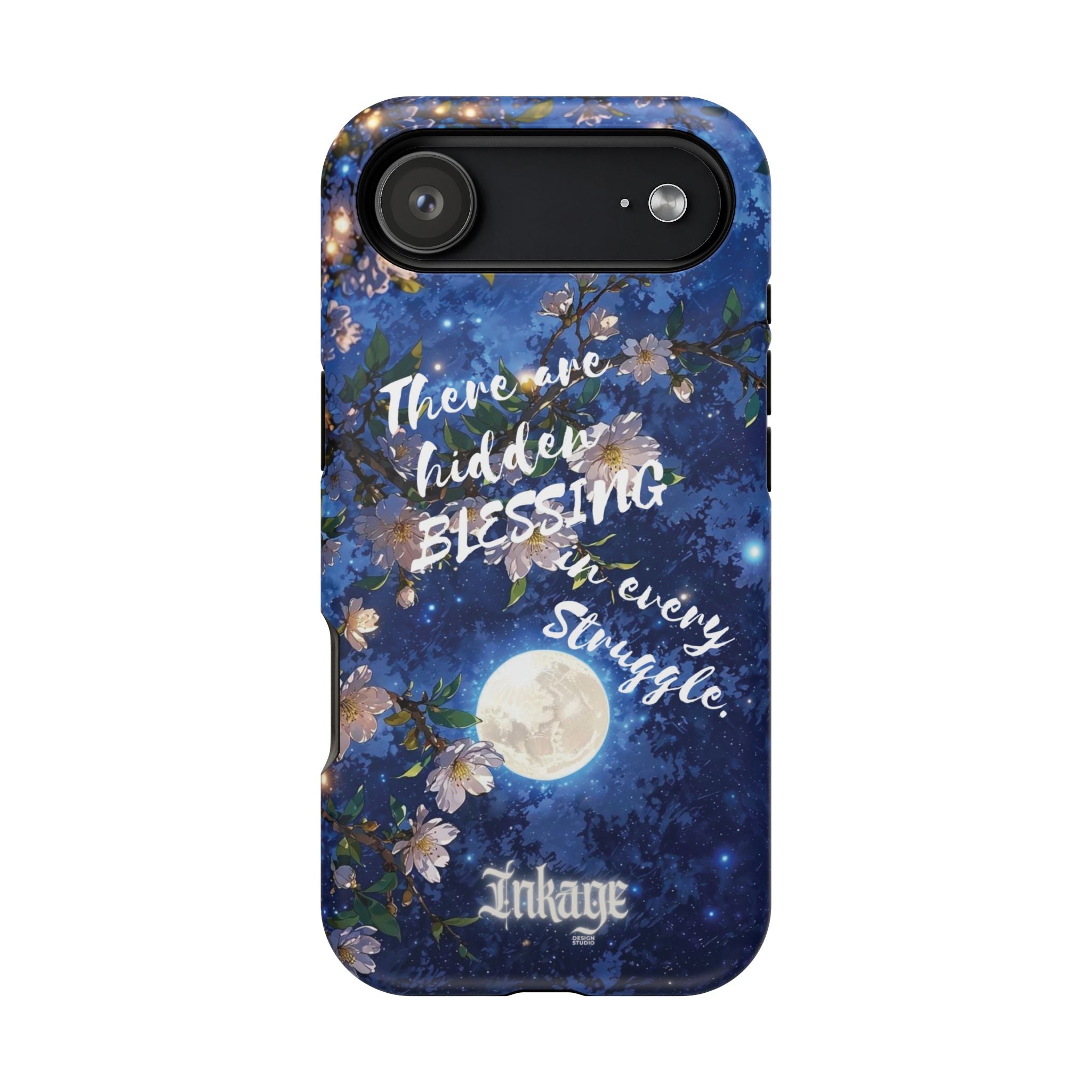 “Moonlit Blessing” Magnetic Phone Cases (Quote)