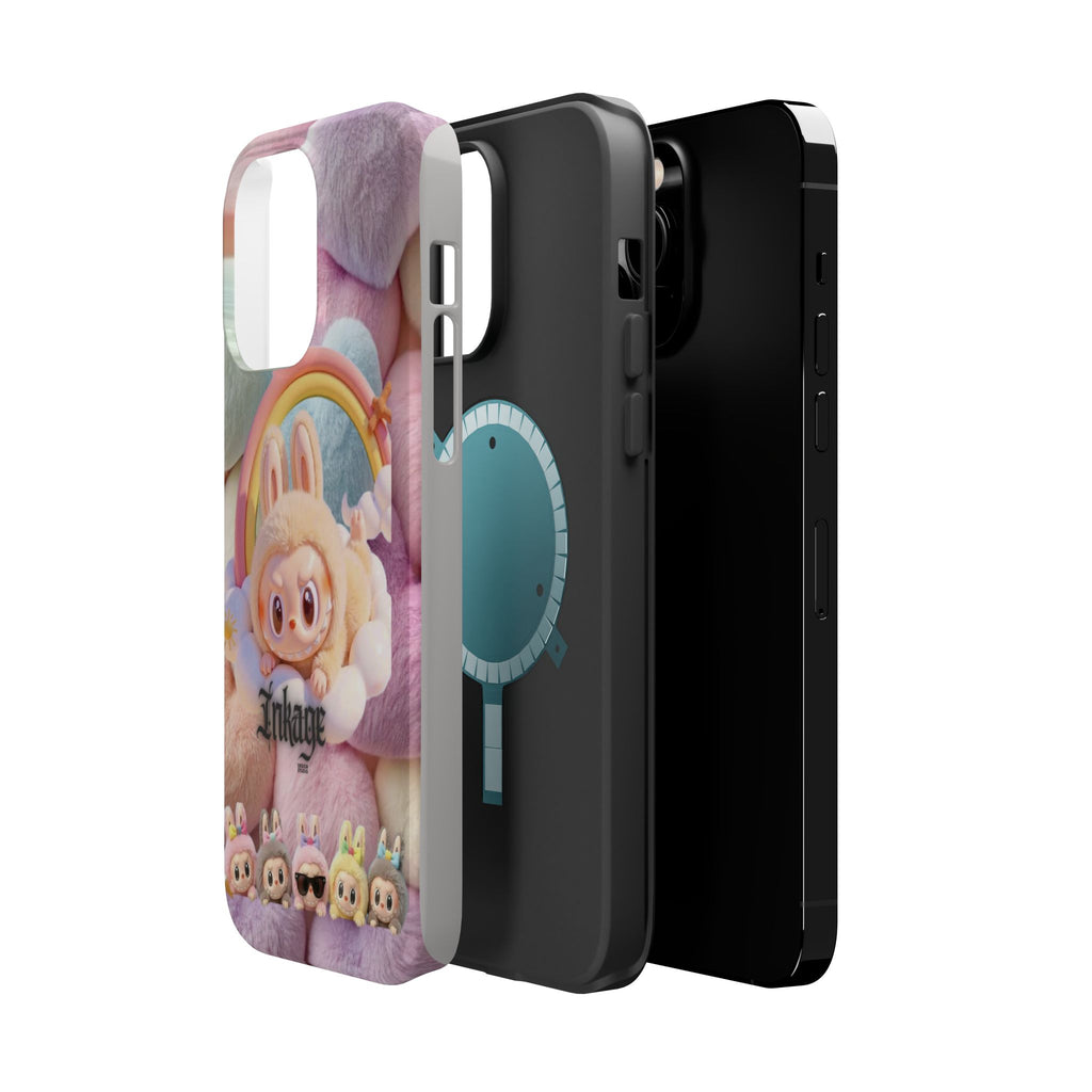 Pastel Rainbow Labubu Magnetic Phone Cases (Animation)