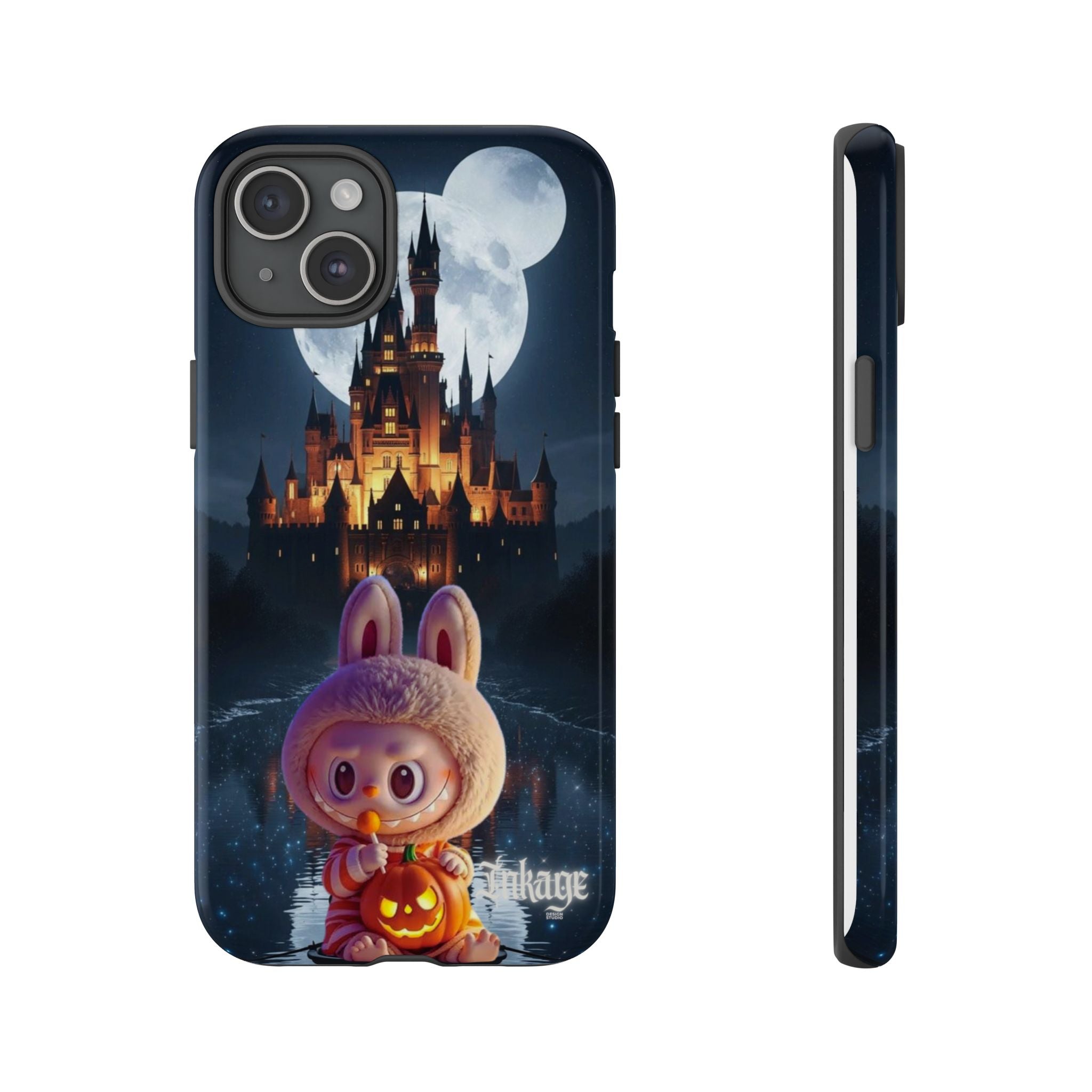 Labubu Halloween On Disney Boat Tough Phone Cases (Season, Animation)