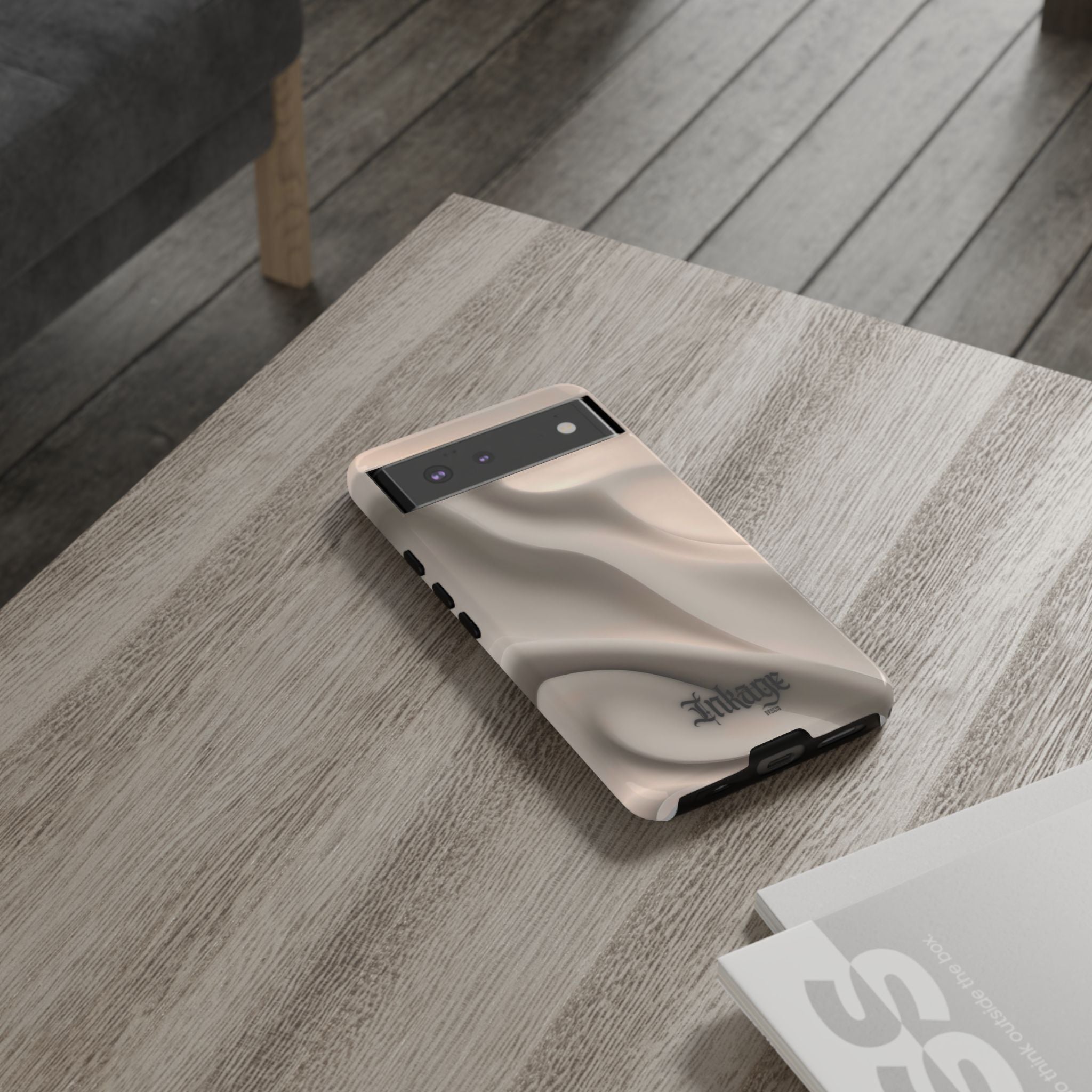 Beige Wavy Flow Tough Phone Case (Minimal)