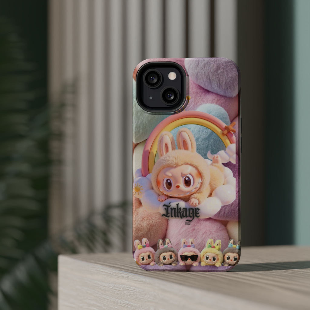 Pastel Rainbow Labubu Magnetic Phone Cases(Animation)