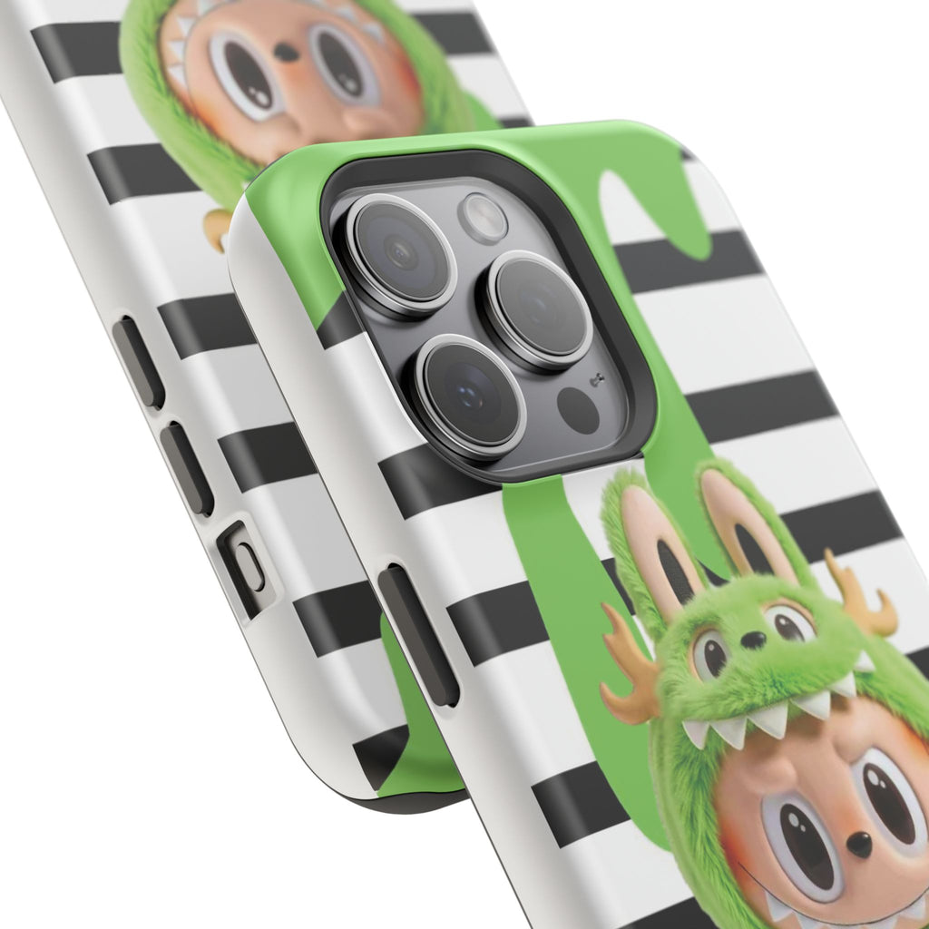 Greenie Labubu Spooky Magnetic Phone Case (Animation)