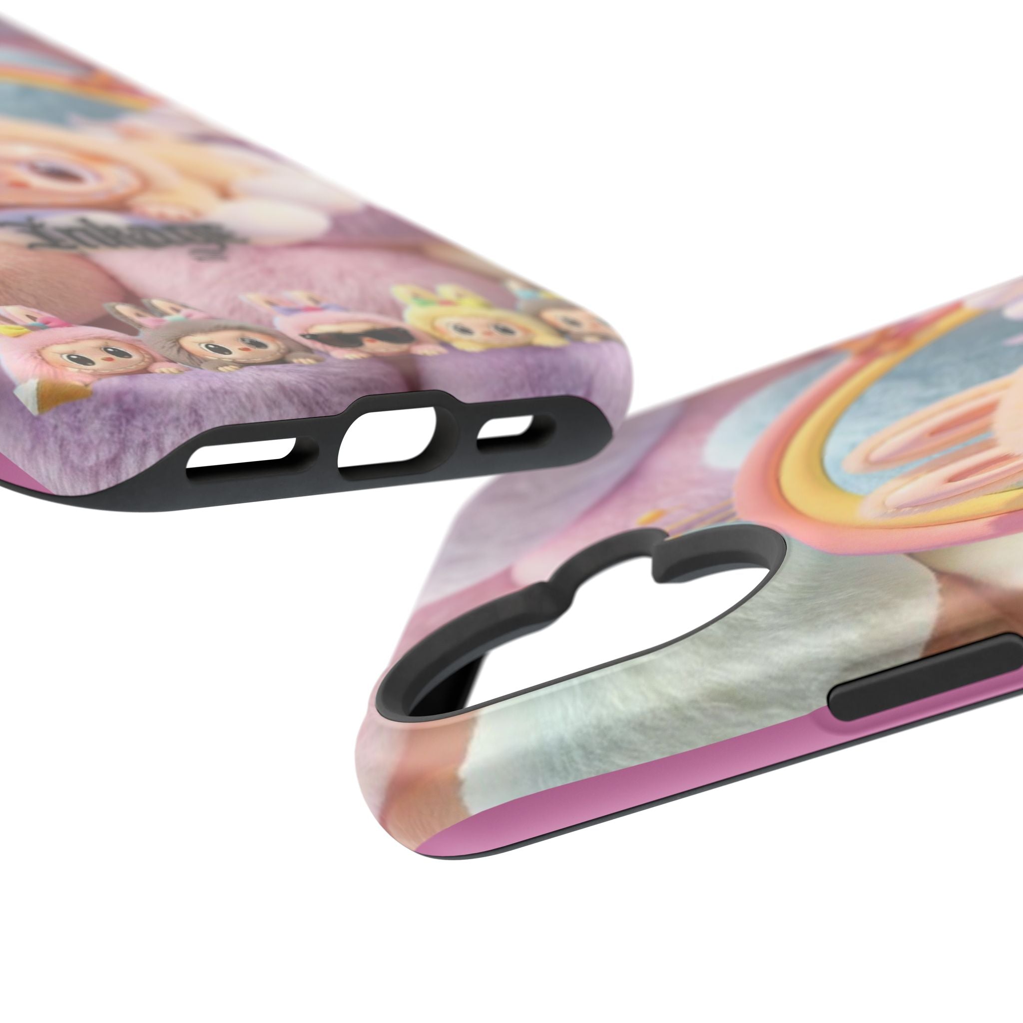 Pastel Rainbow Labubu Magnetic Phone Cases(Animation)