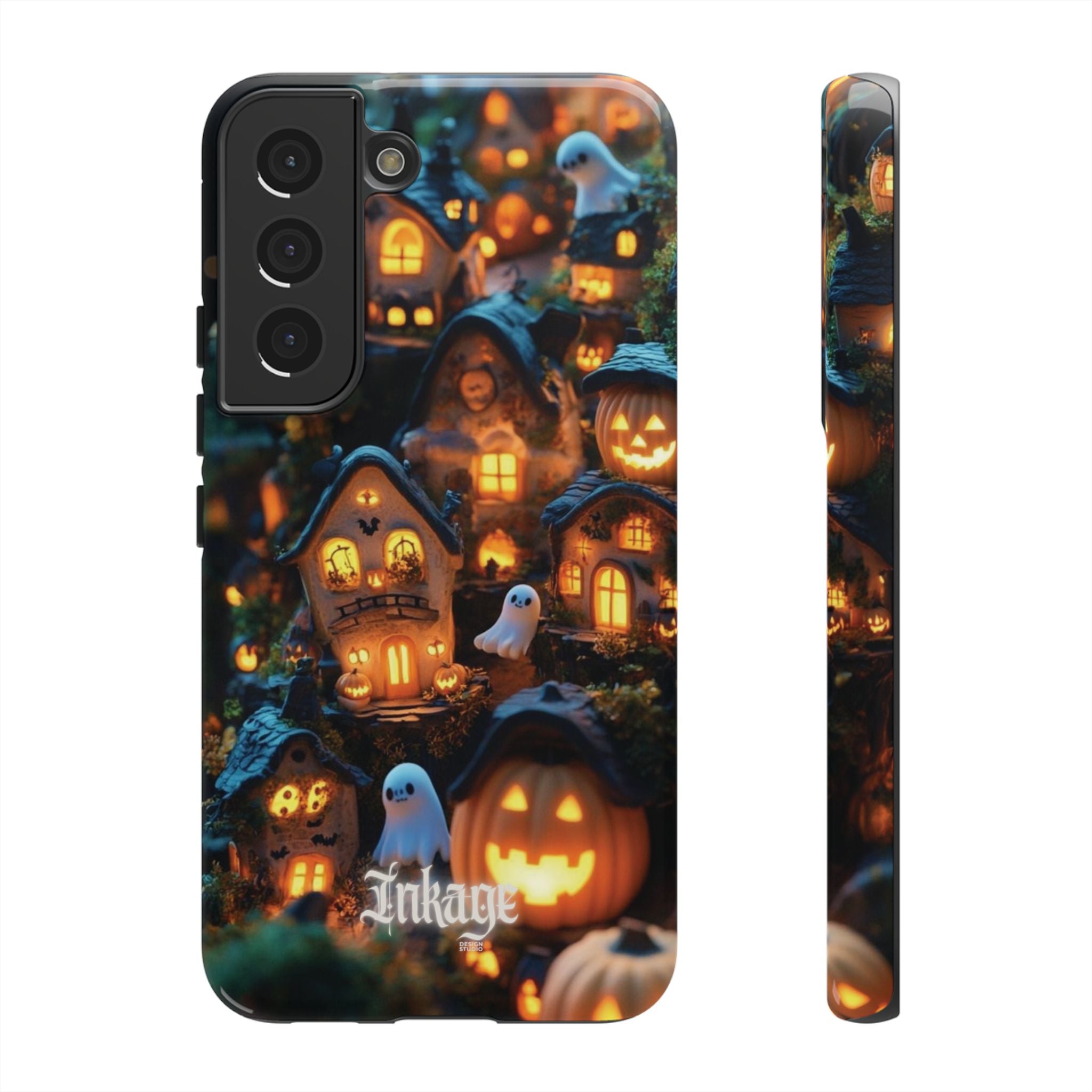 Spooky Pumpkin Village Tough Phone Cases (Season)