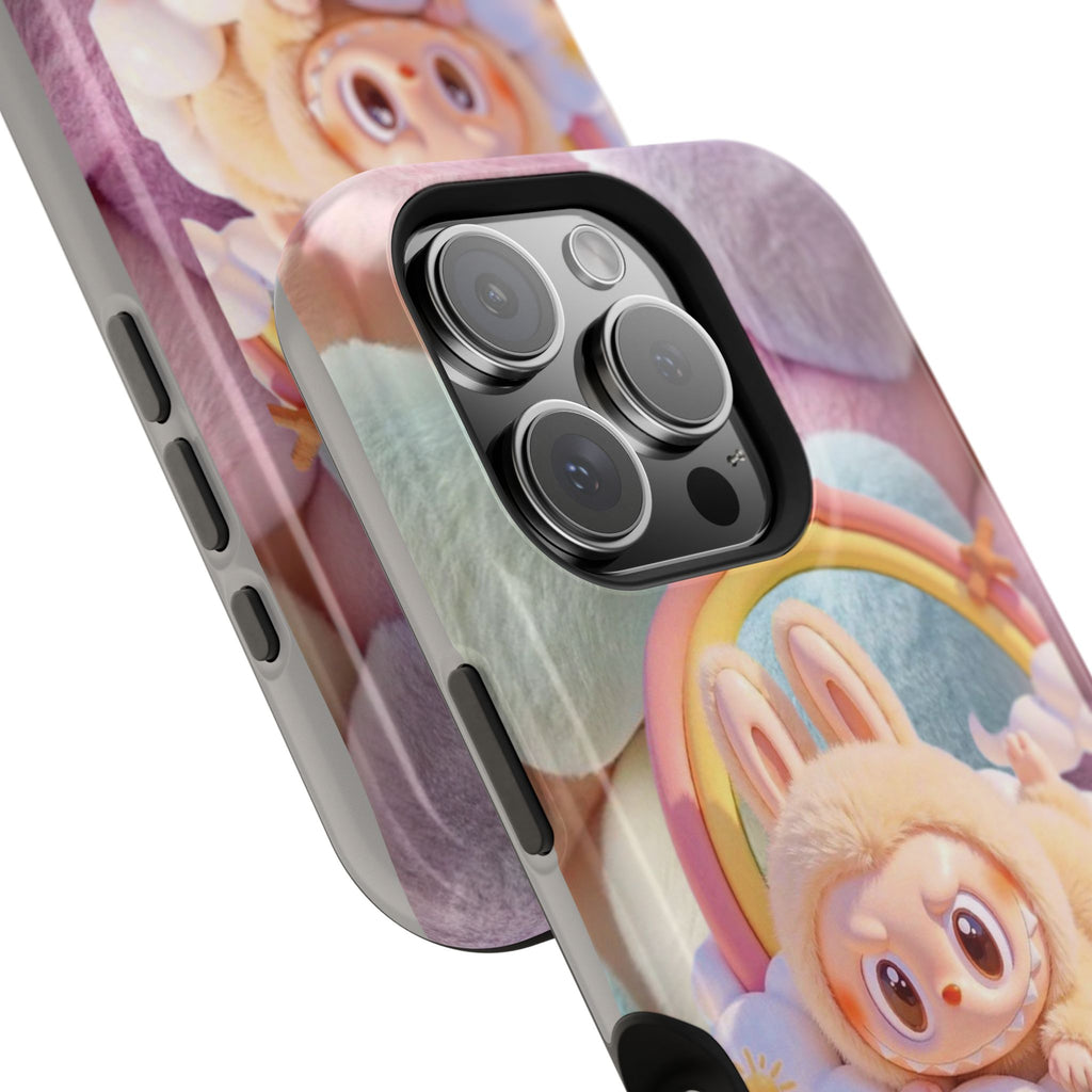Pastel Rainbow Labubu Magnetic Phone Cases (Animation)