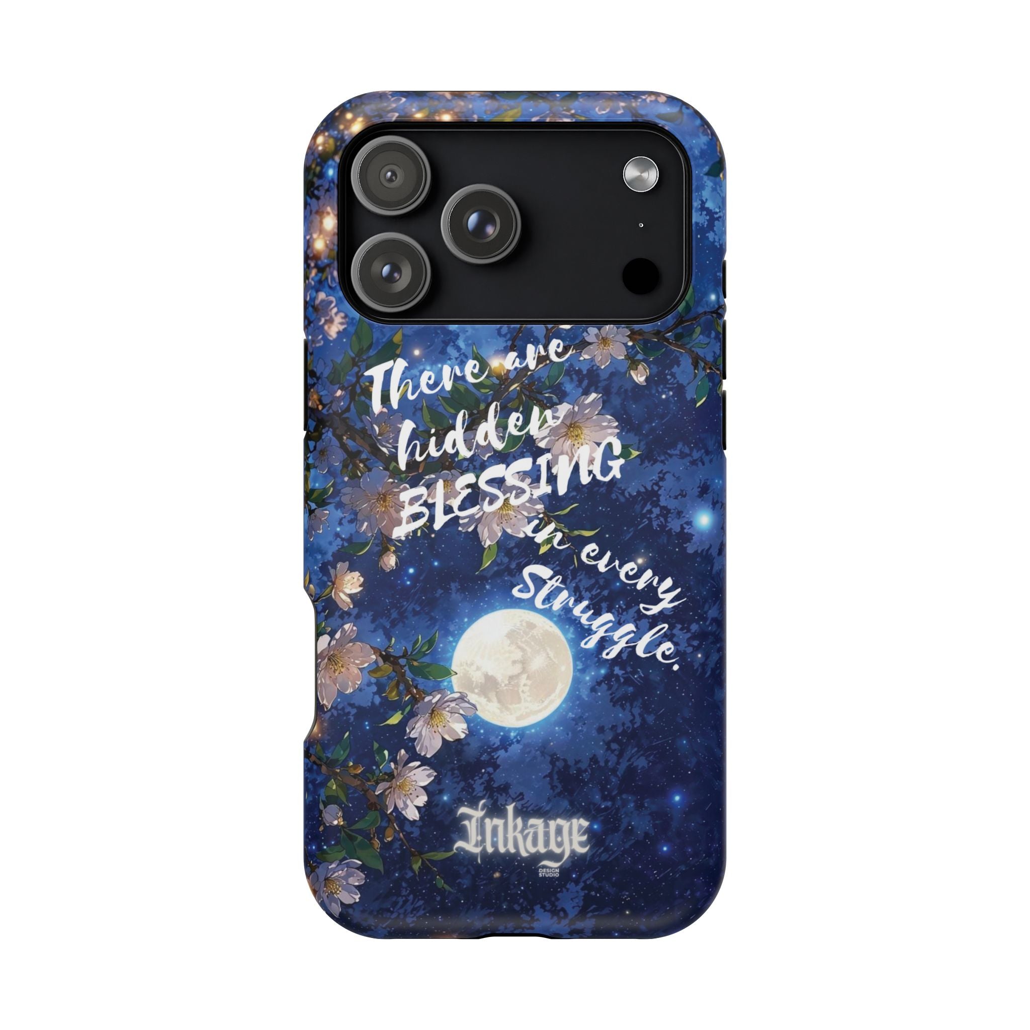 “Moonlit Blessing” Magnetic Phone Cases (Quote)