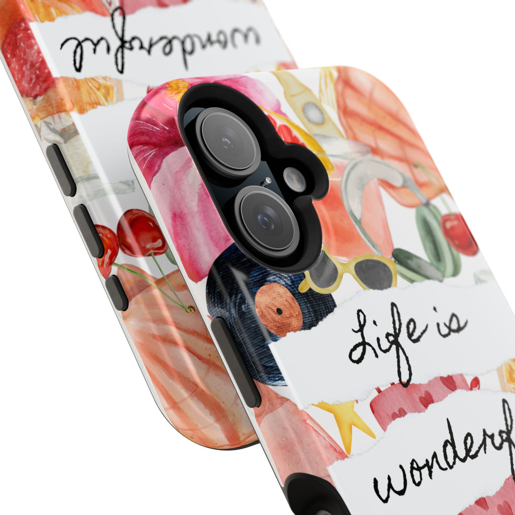 "Life is Wonderful" Quote Magnetic Phone Cases