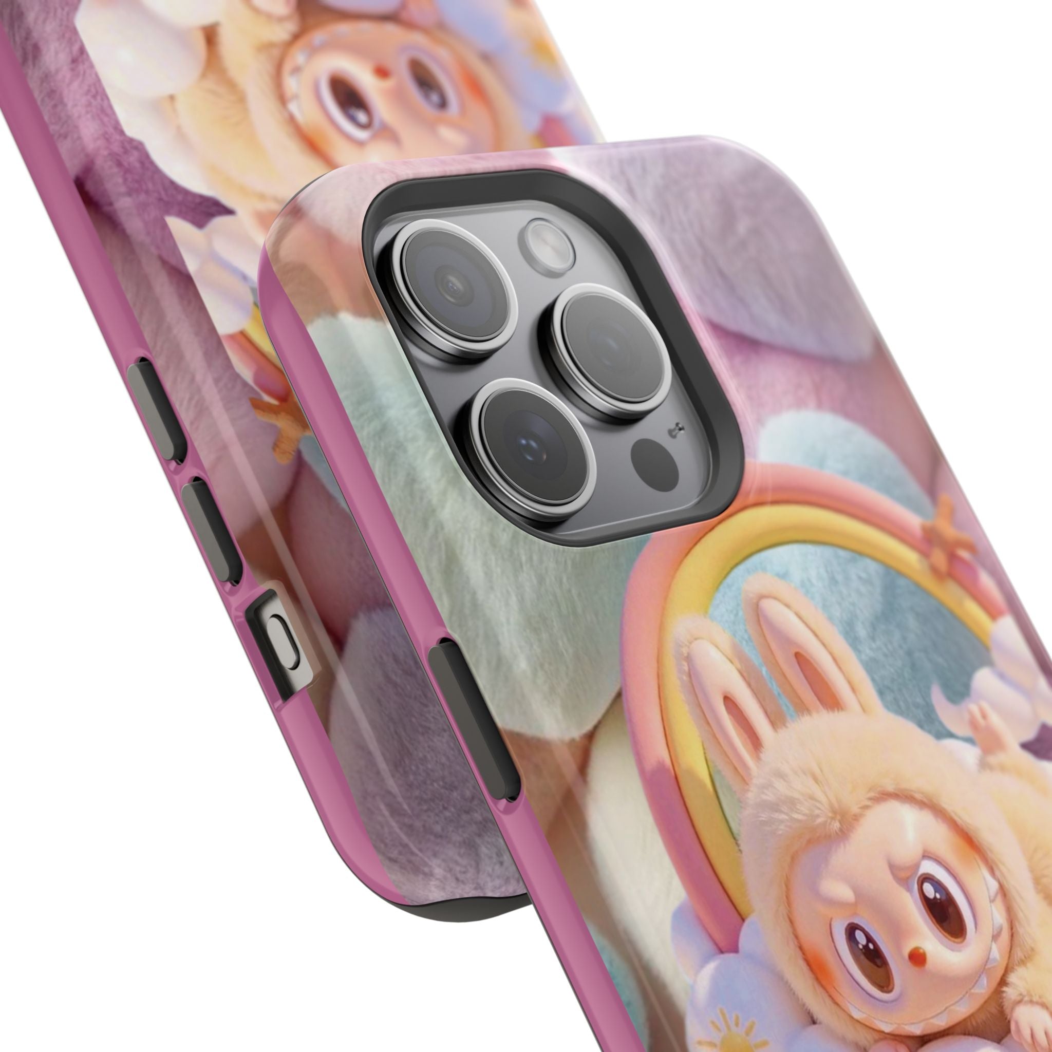 Pastel Rainbow Labubu Magnetic Phone Cases(Animation)