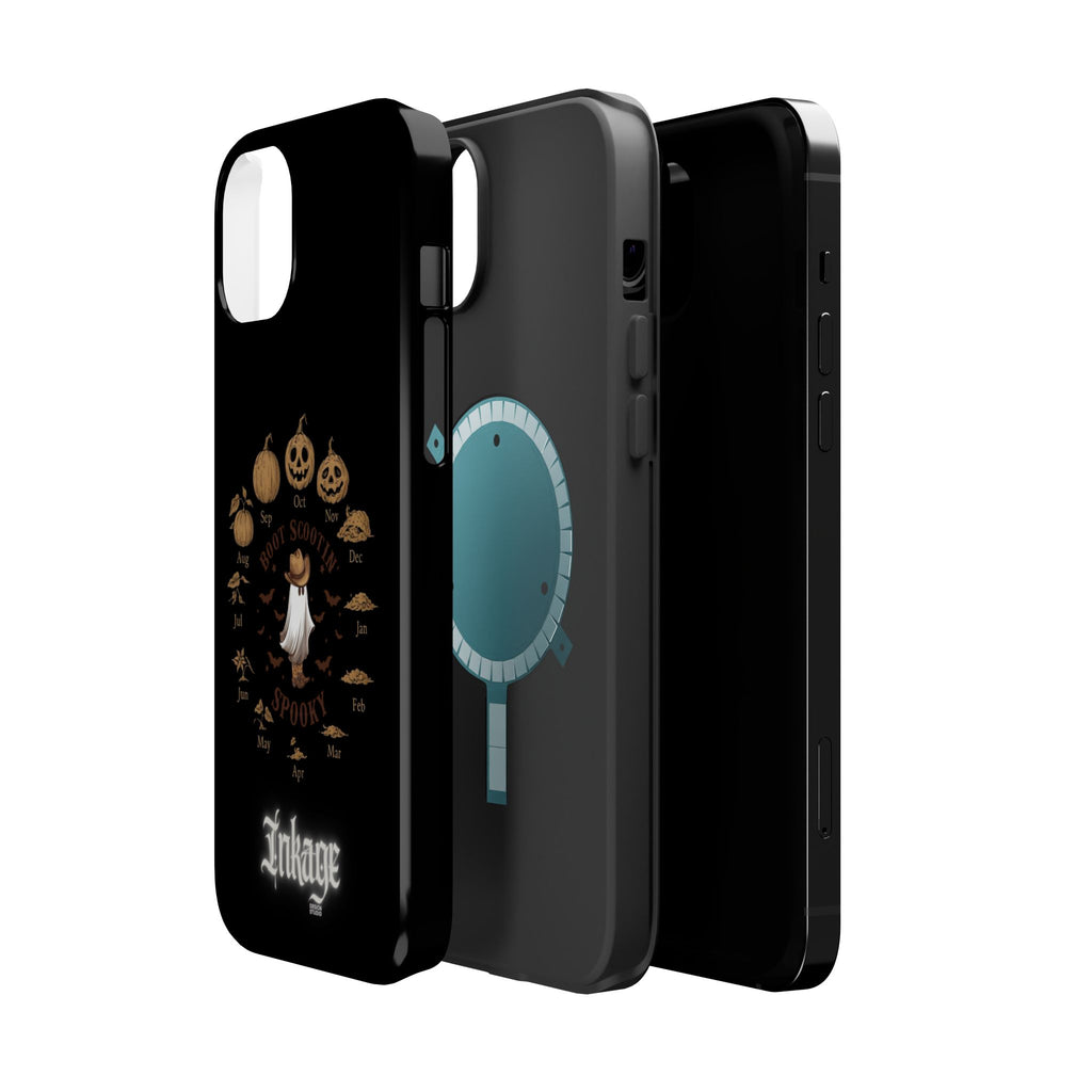 Spooky Boot Halloween Pumpkin Magnetic Phone Case (Season)