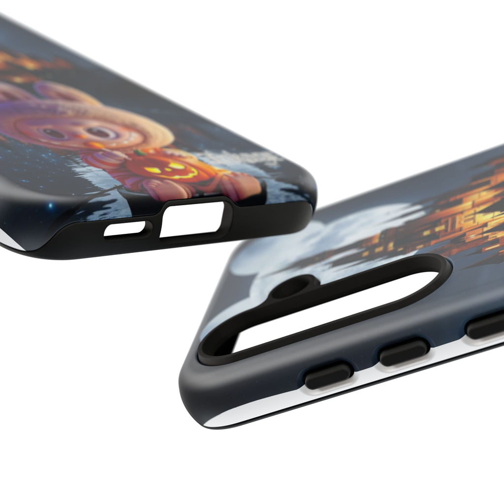 Labubu Halloween On Disney Boat Tough Phone Cases (Season, Animation)