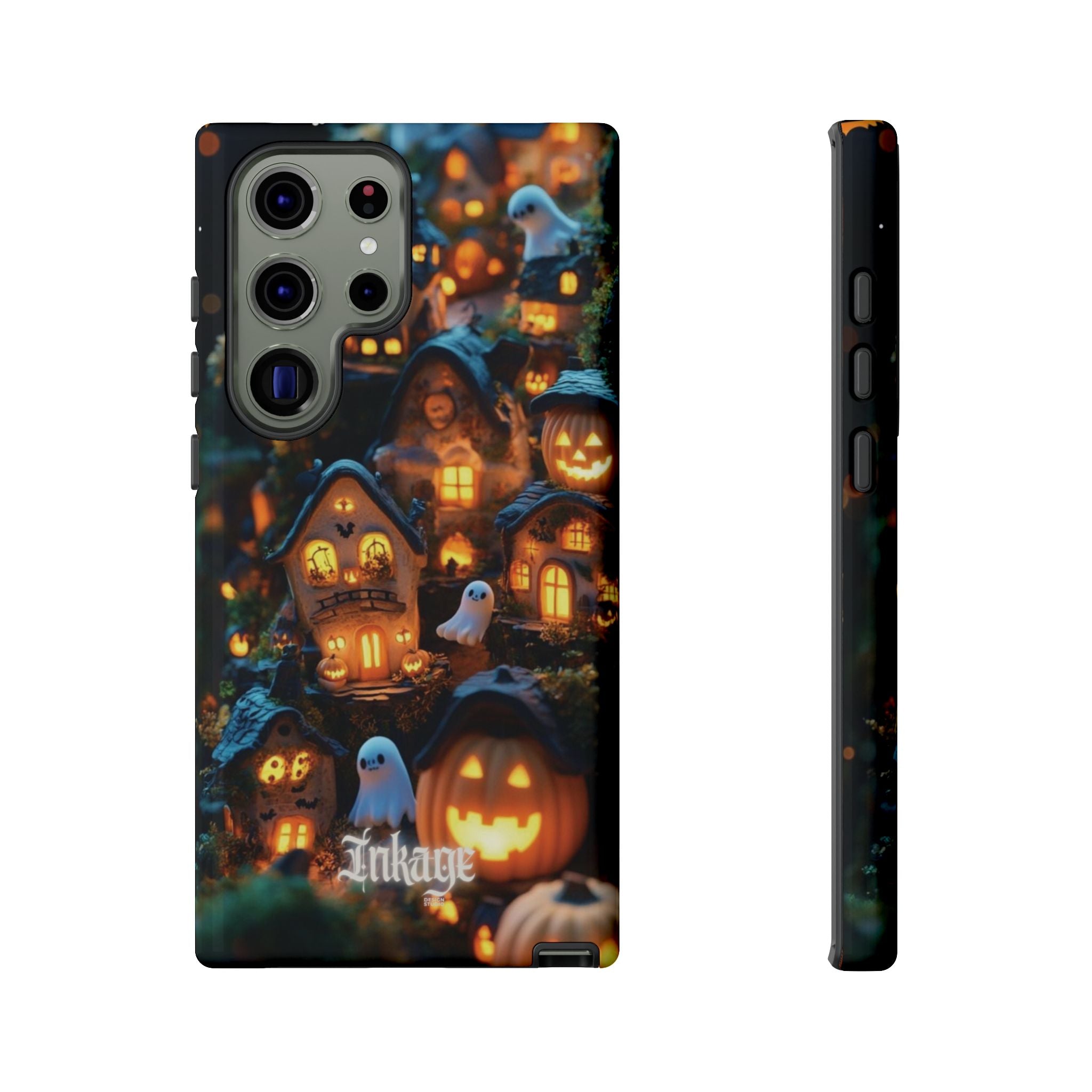 Spooky Pumpkin Village Tough Phone Cases (Season)