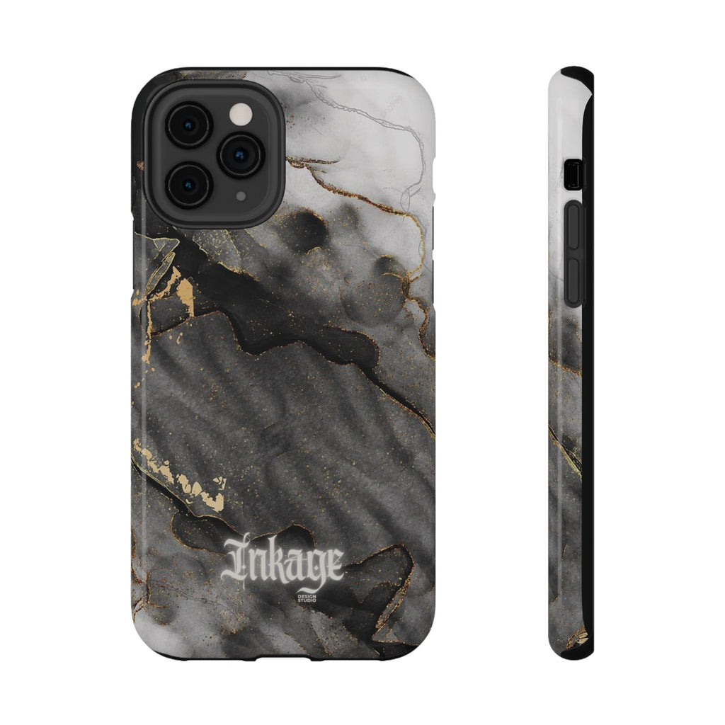 White Noir Marble Gold Foil Magnetic Phone Cases