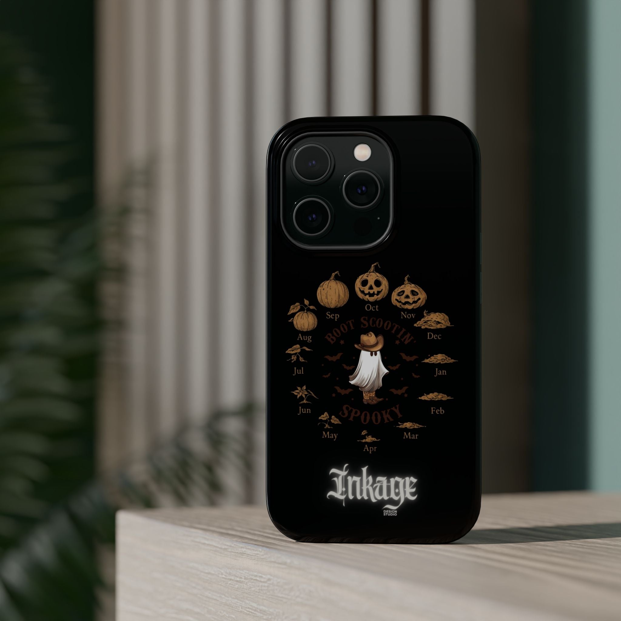 Spooky Boot Halloween Pumpkin Magnetic Phone Case (Season)