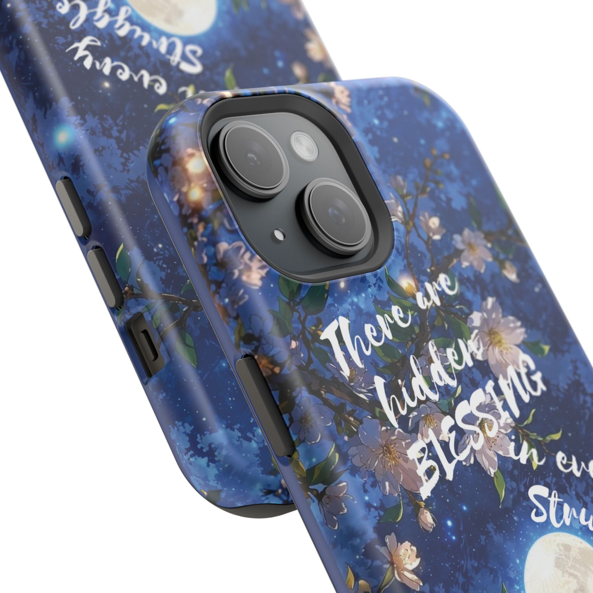 “Moonlit Blessing” Quote Magnetic Phone Cases