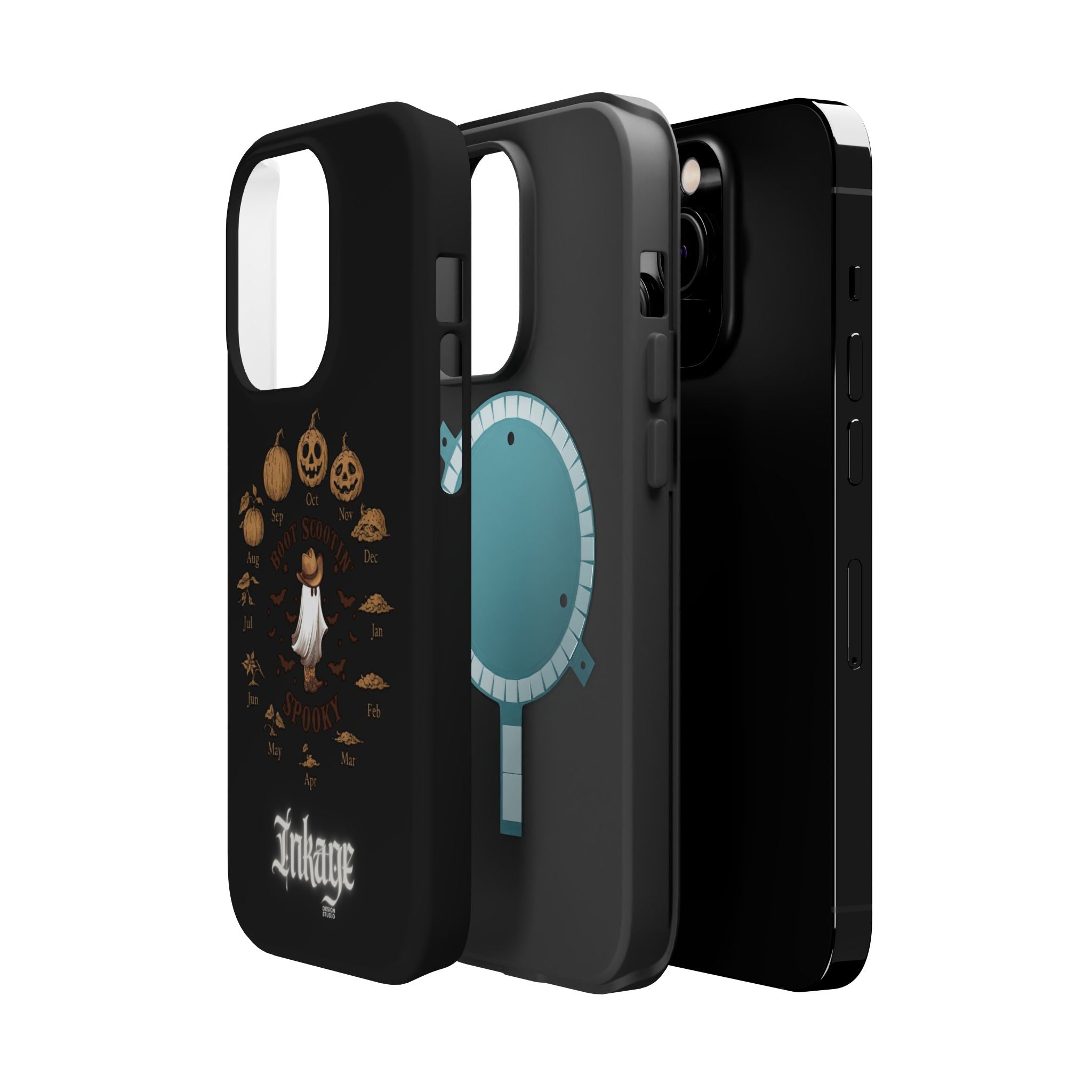 Spooky Boot Halloween Pumpkin Magnetic Phone Case (Season)
