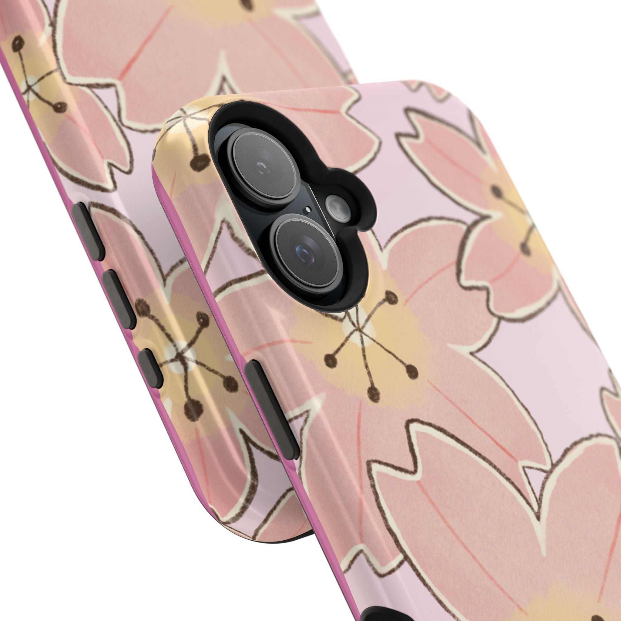 Charming Floral Magnetic Phone Case (Minimal)