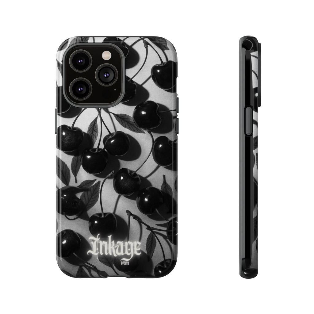 Black Cherry Print Tough Phone Cases (Minimal)