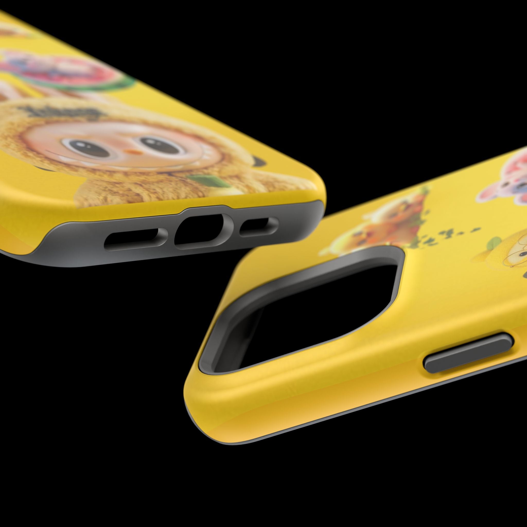 Yellow Cutie Labubu Magnetic Phone Cases (Animation)