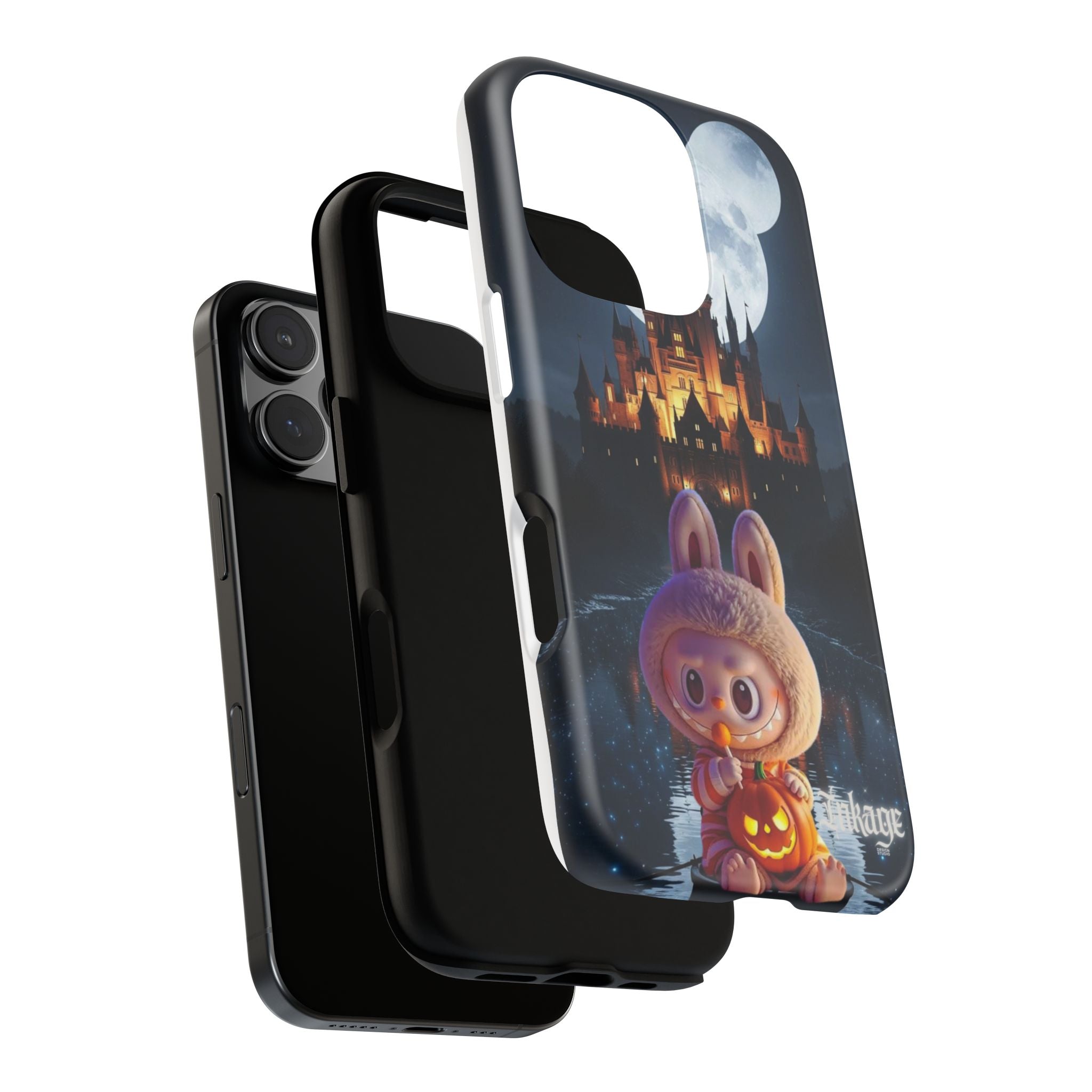 Labubu Halloween On Disney Boat Tough Phone Cases (Season, Animation)
