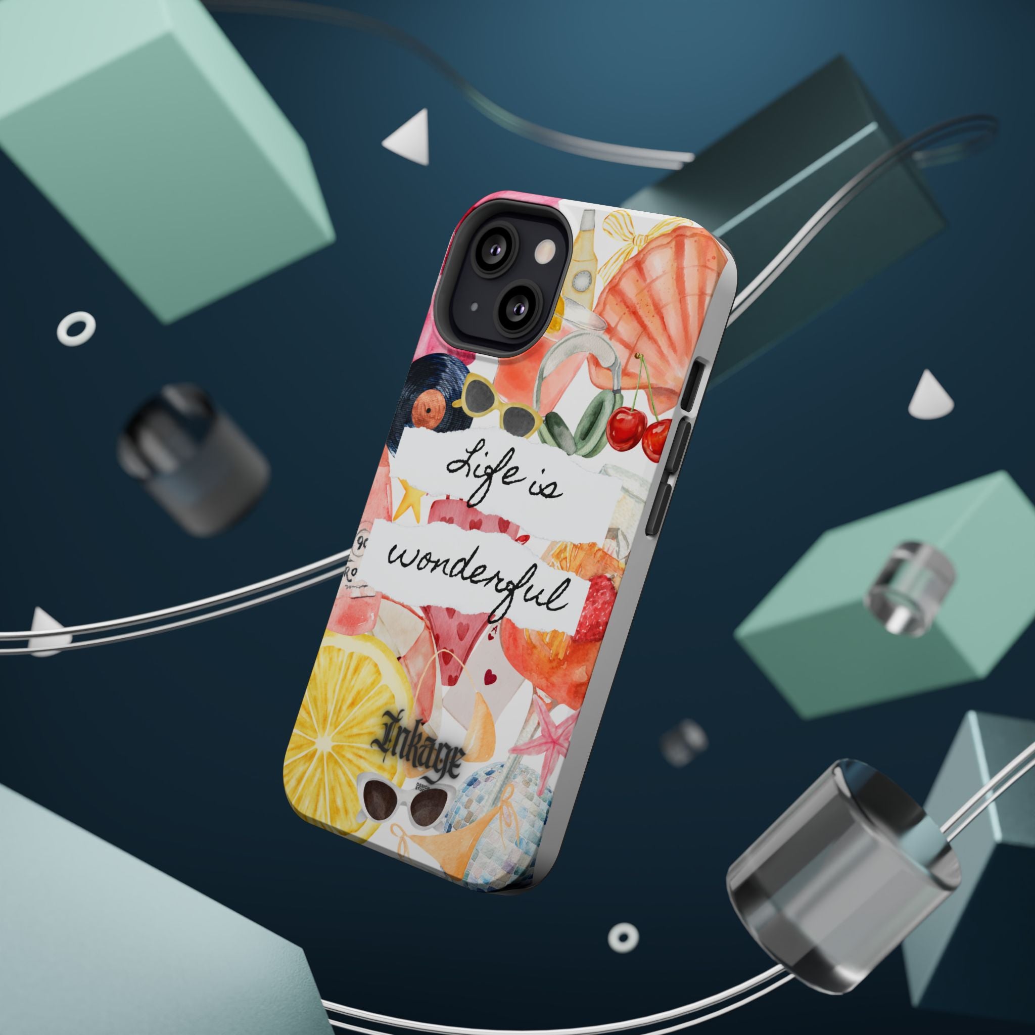 "Life is Wonderful" Quote Magnetic Phone Cases (Quote)
