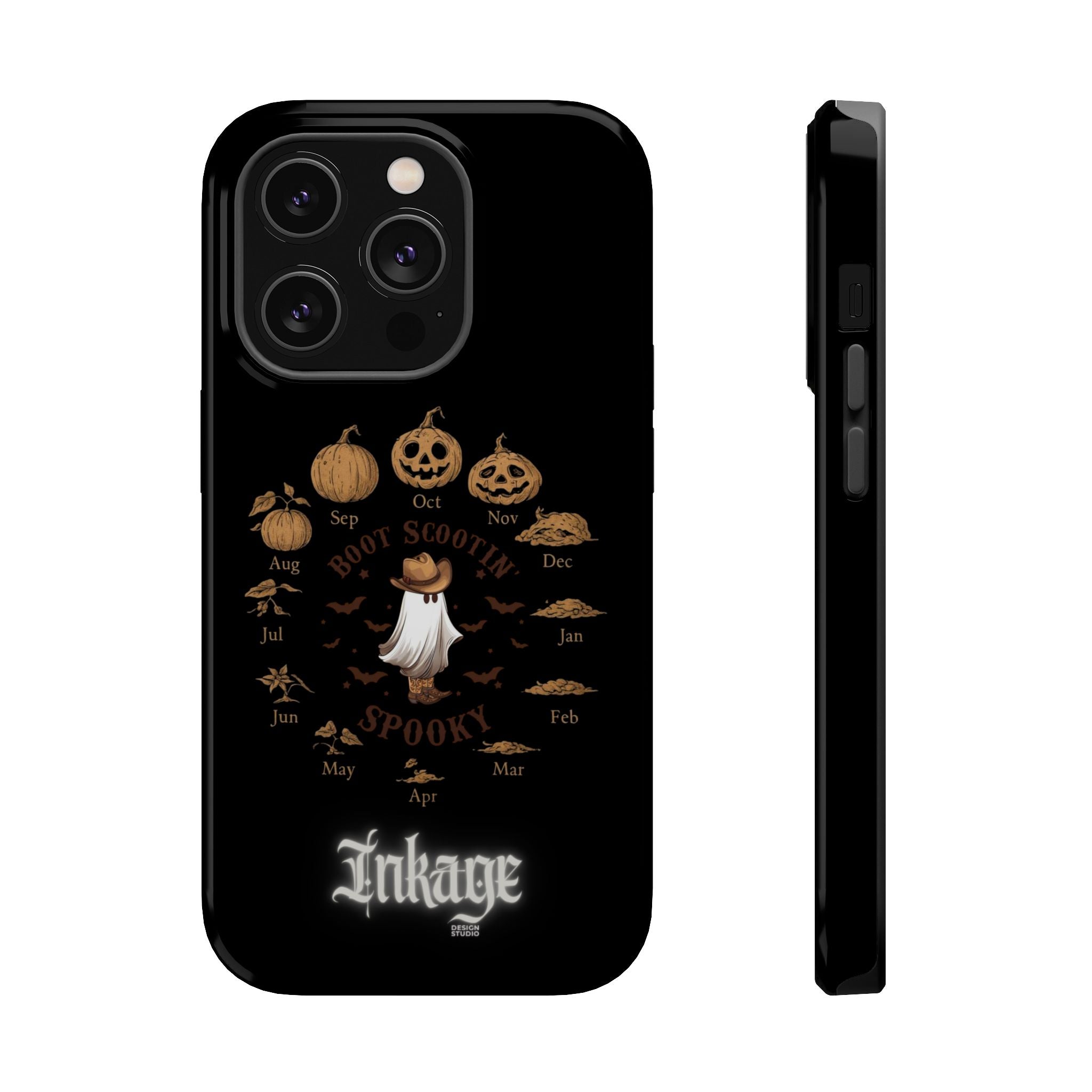Spooky Boot Halloween Pumpkin Magnetic Phone Case (Season)