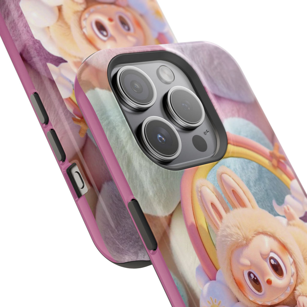 Pastel Rainbow Labubu Magnetic Phone Cases(Animation)
